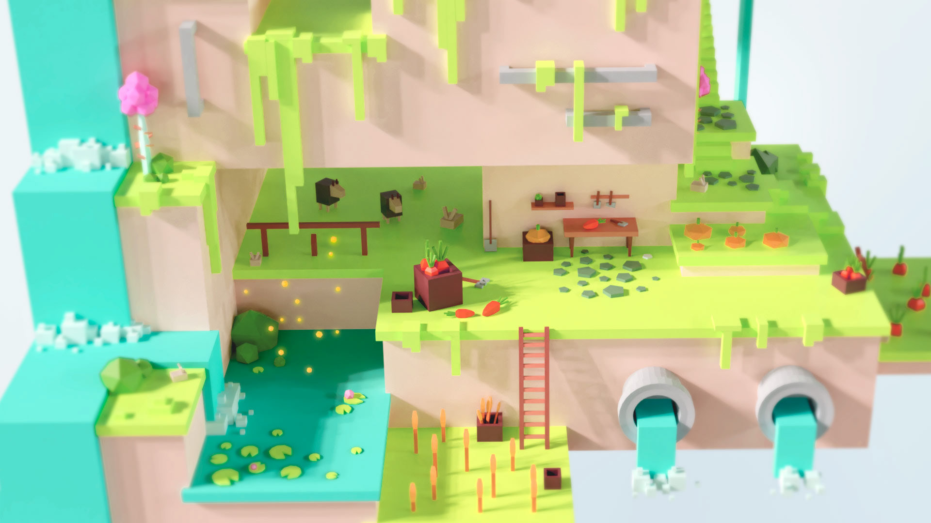 Low Poly Farm — Изображение №2 — Иллюстрация, 3D на Dprofile