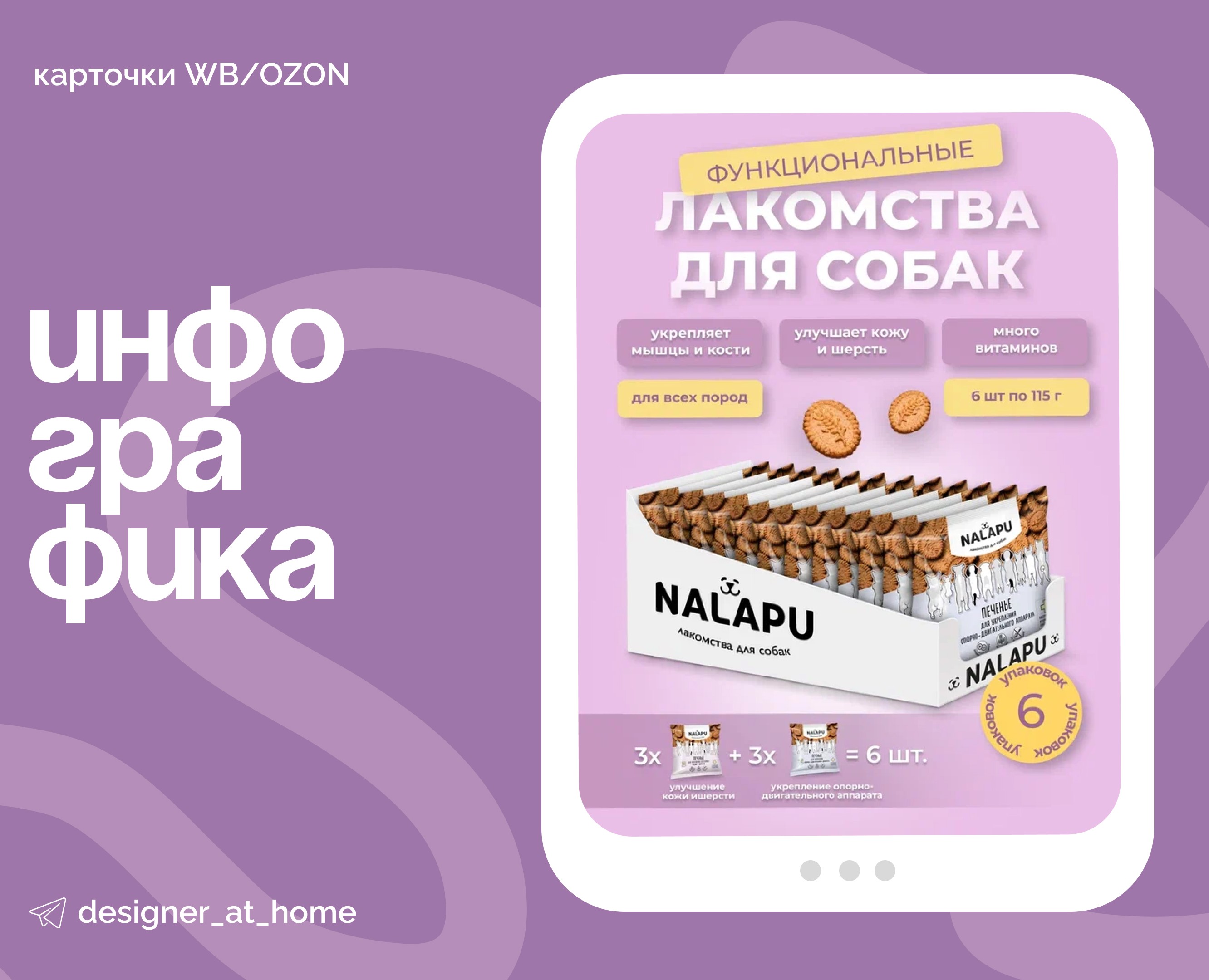 Карточки WB/OZON для собачьего корма — Графика, Маркетинг на Dprofile