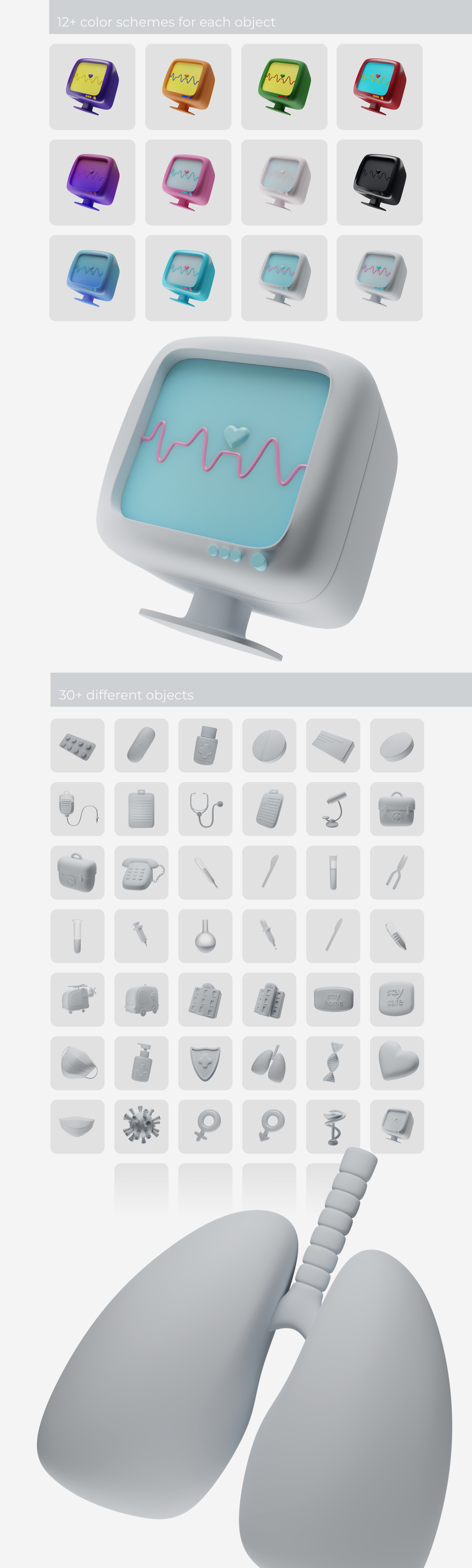 Medical pack of 3D icons — Изображение №4 — Брендинг, Графика, 3D на Dprofile