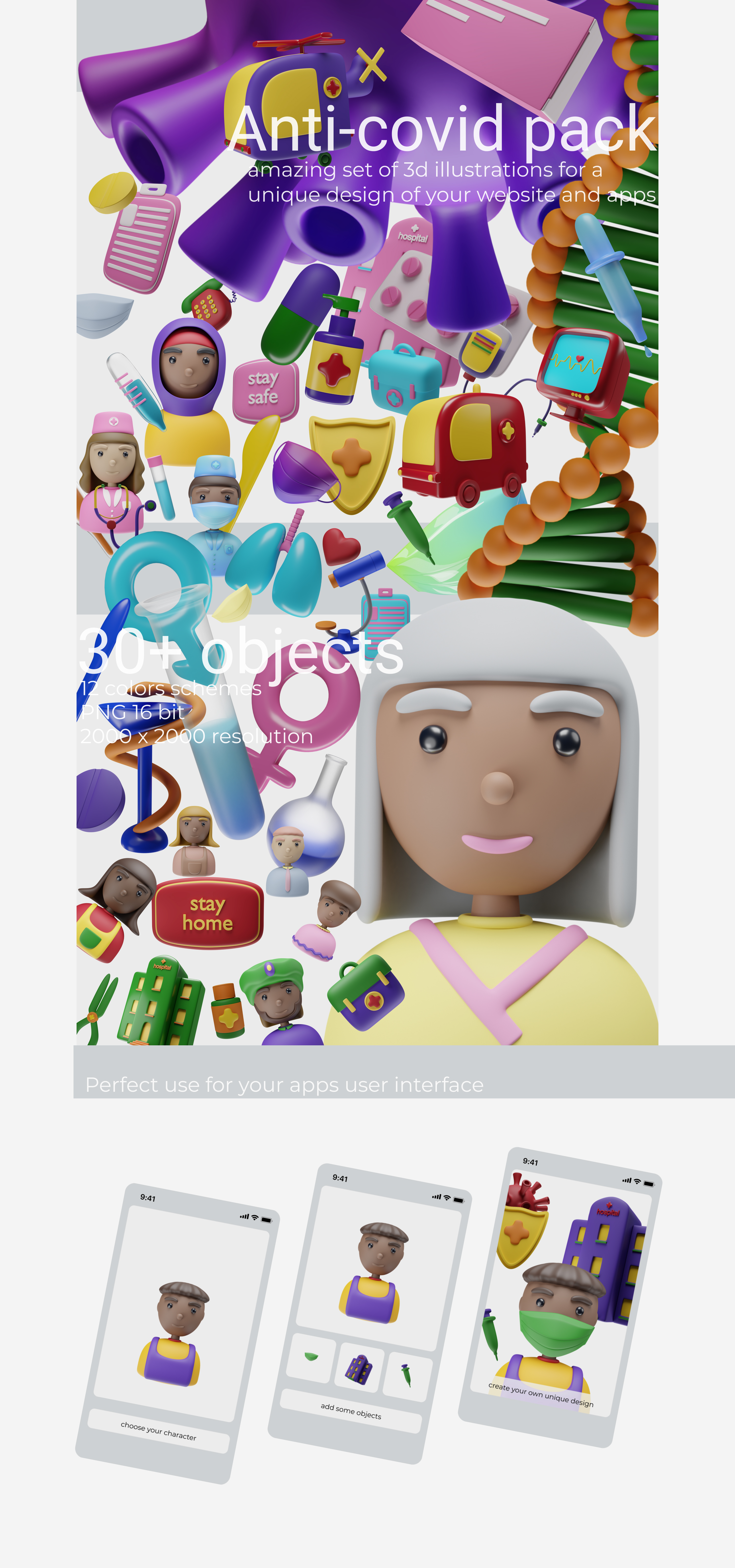 Medical pack of 3D icons — Изображение №1 — Брендинг, Графика, 3D на Dprofile