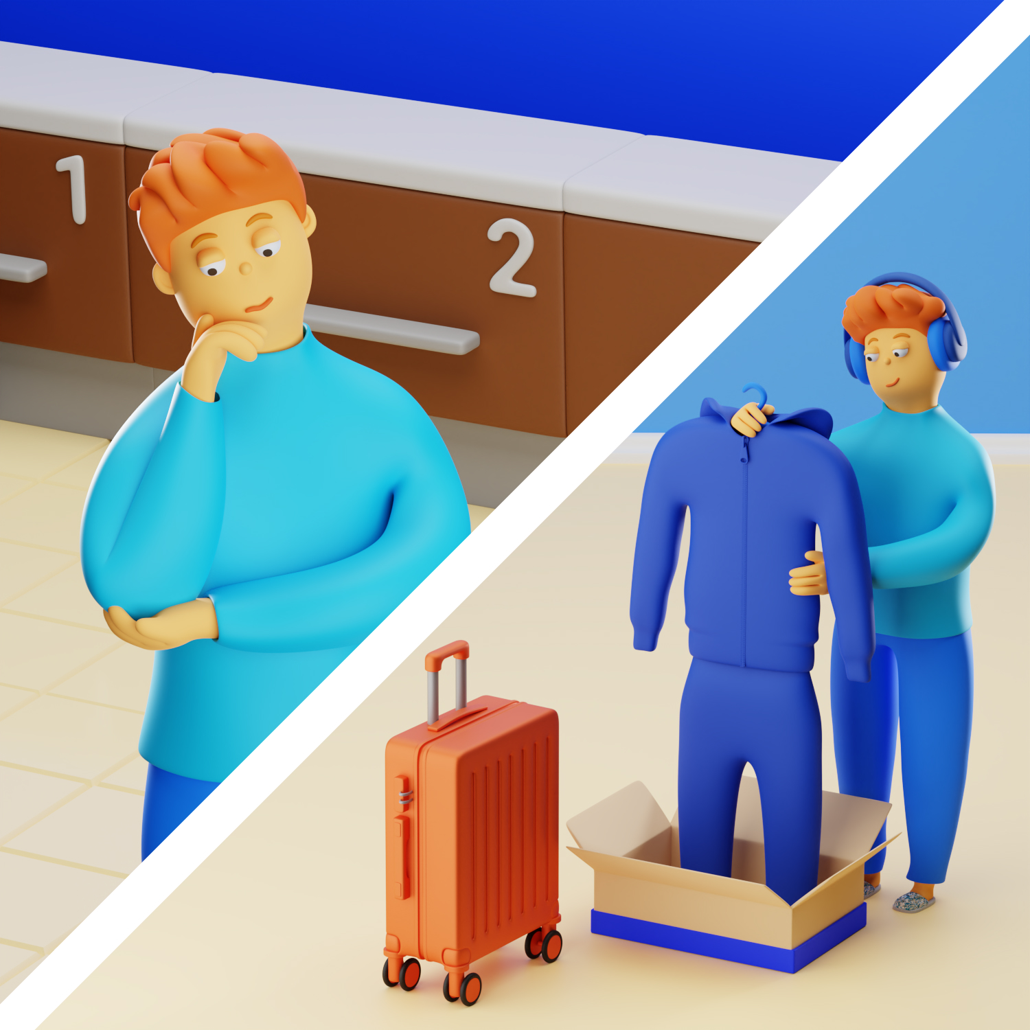 3D иллюстрации для Почты России — Изображение №21 — Брендинг, 3D на Dprofile
