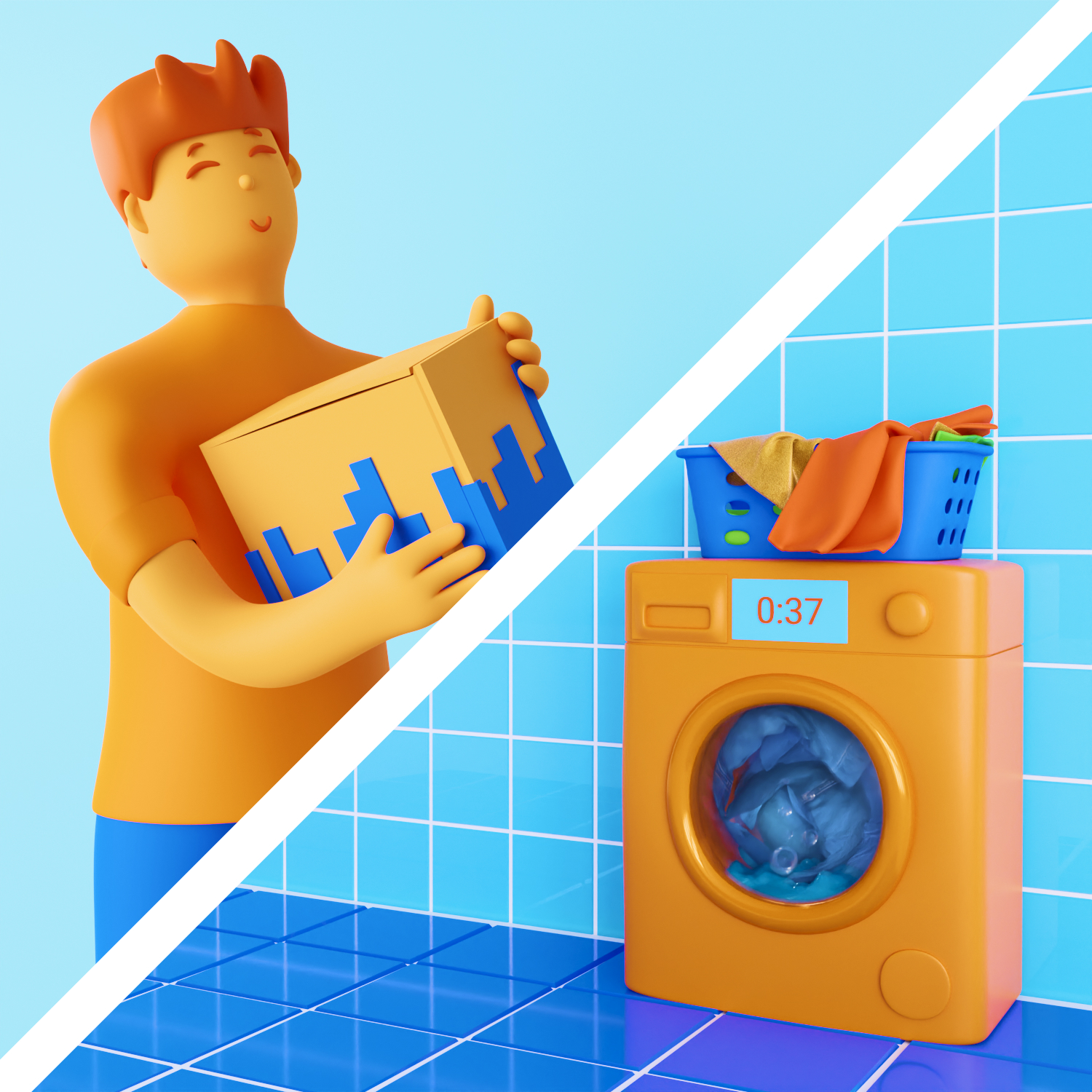 3D иллюстрации для Почты России — Изображение №18 — Брендинг, 3D на Dprofile