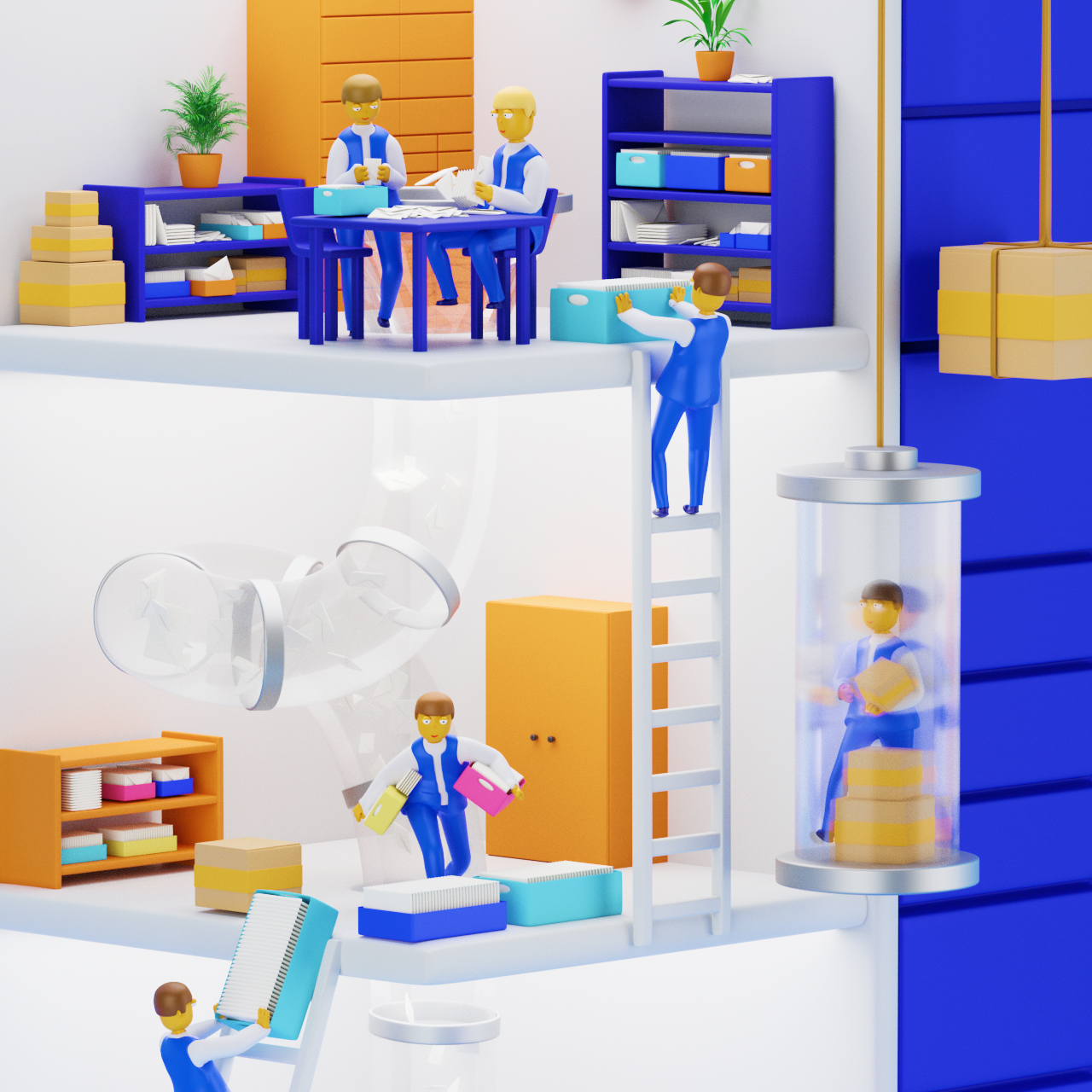 3D иллюстрации для Почты России — Изображение №8 — Брендинг, 3D на Dprofile