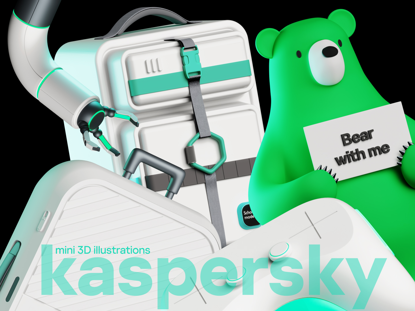 Kaspersky 3D Illustrations — Изображение №1 — Иллюстрация, 3D на Dprofile