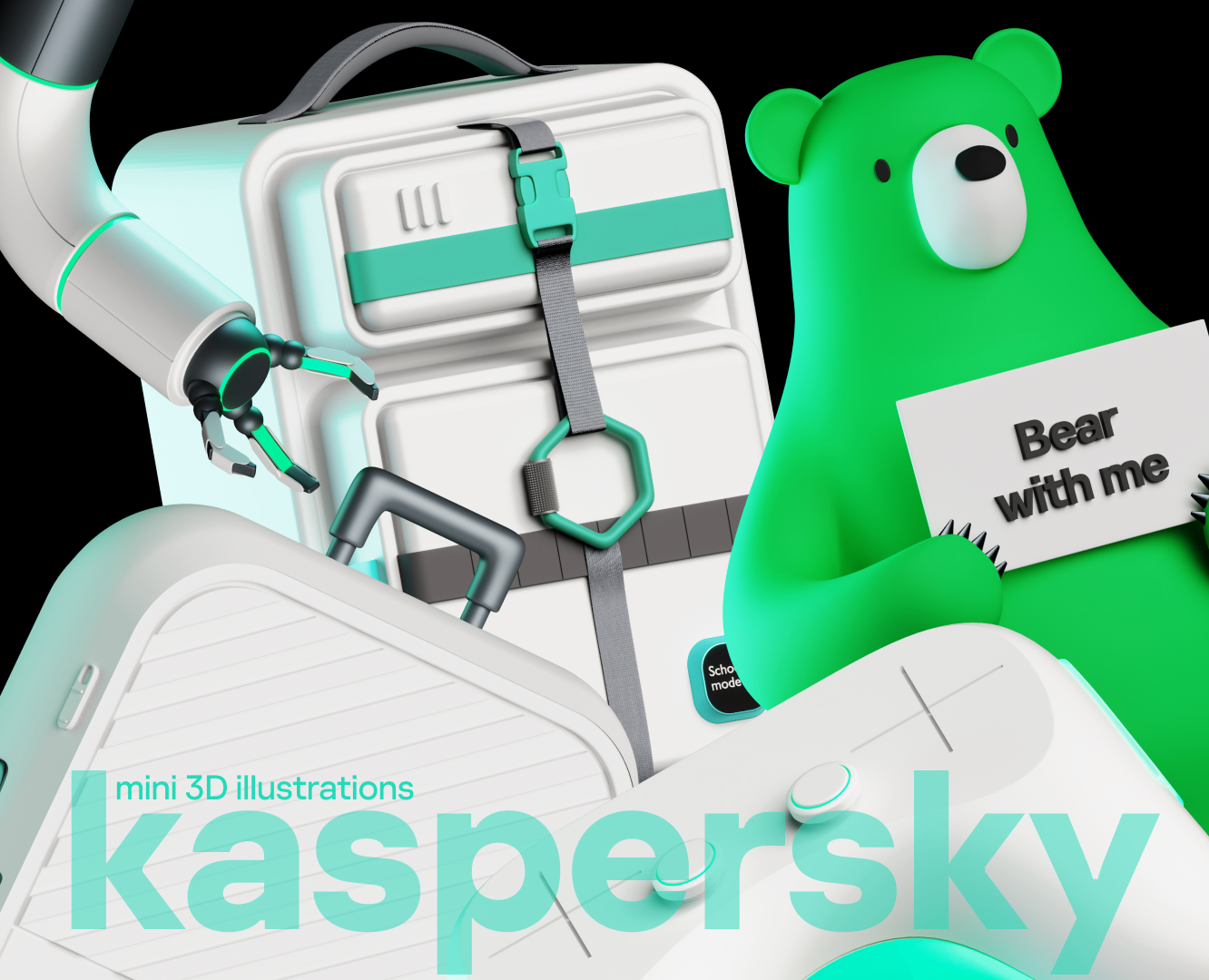 Kaspersky 3D Illustrations — Иллюстрация, 3D на Dprofile
