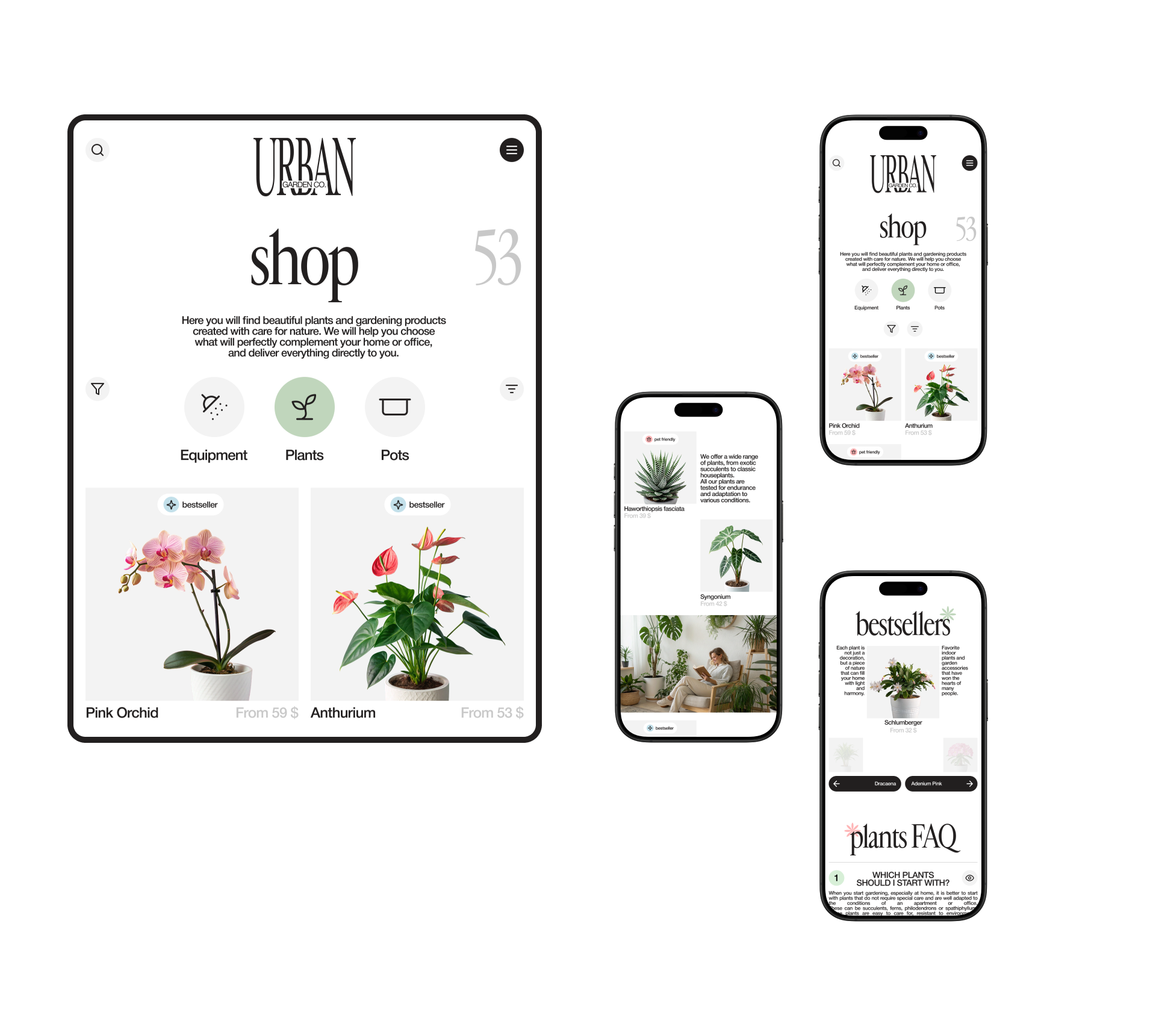 Urban Garden. Co | Corporate site | UX/UI — Изображение №5 — Интерфейсы на Dprofile