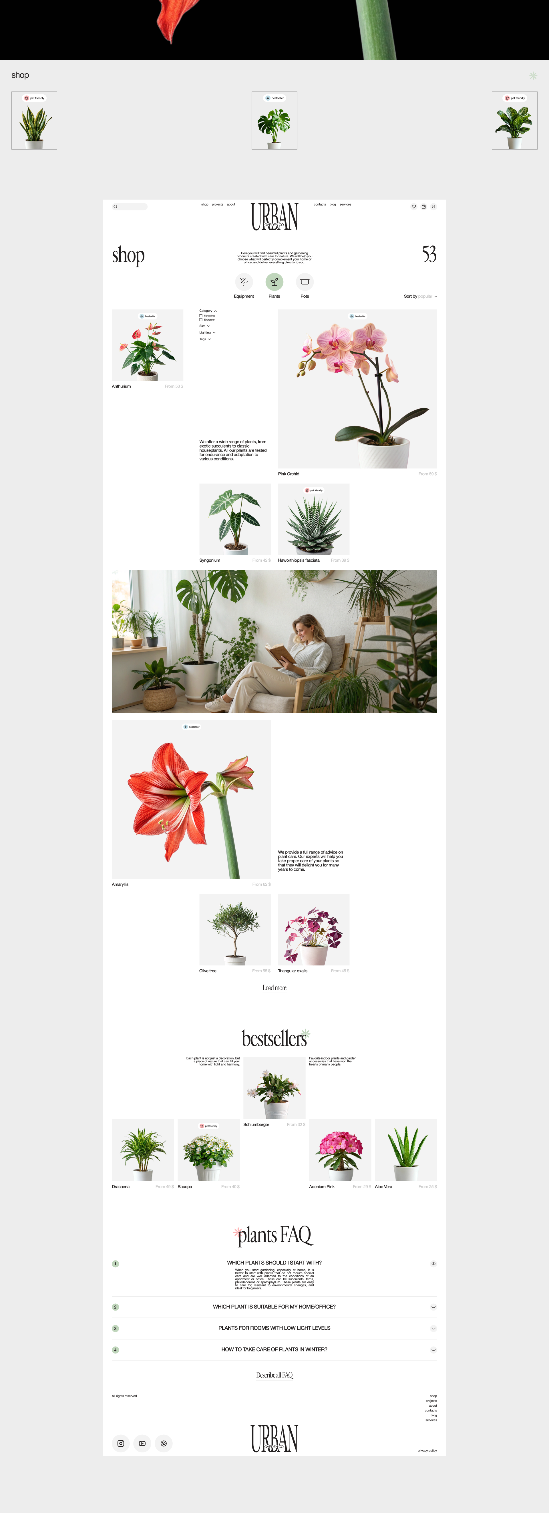 Urban Garden. Co | Corporate site | UX/UI — Изображение №4 — Интерфейсы на Dprofile
