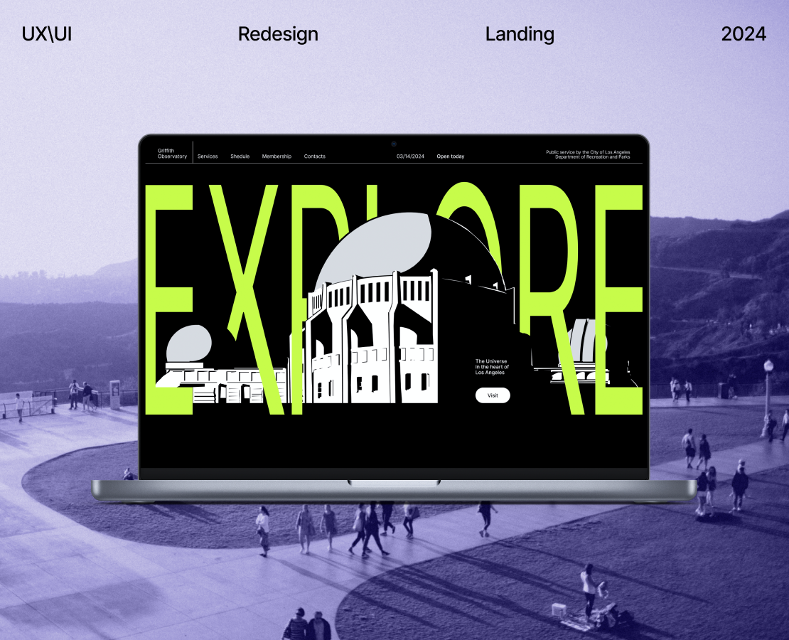 Griffith Observatory | Website Redesign на Dprofile