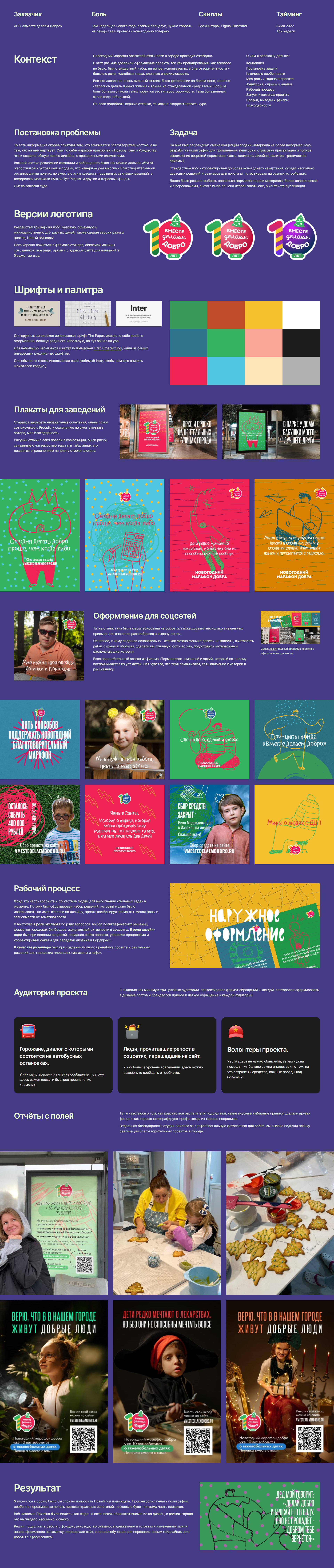 Новогодний марафон добра — Изображение №1 — Брендинг, Графика на Dprofile