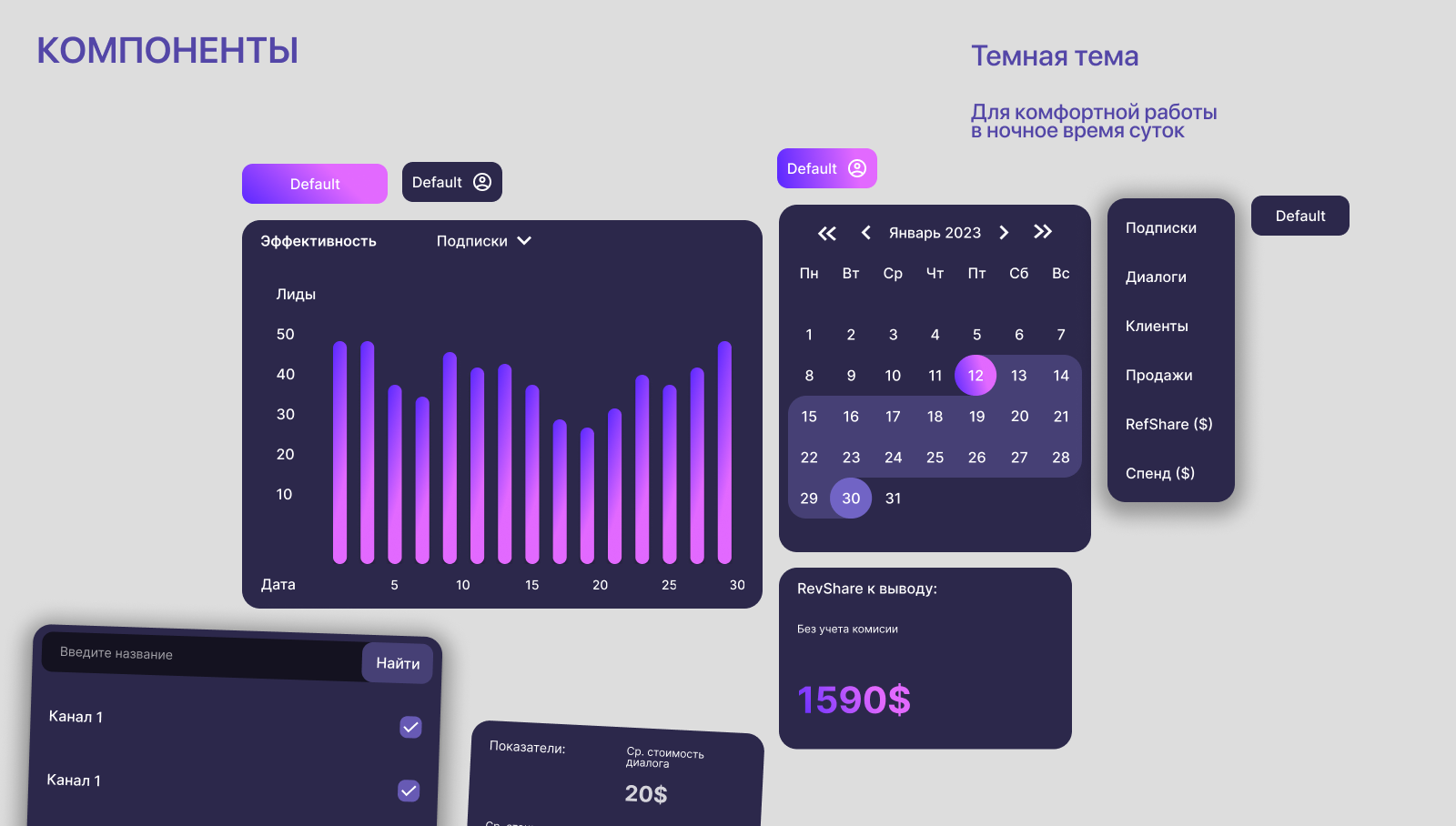 Дизайн партнерской СРА сети Affione — Изображение №11 — Интерфейсы, 3D на Dprofile