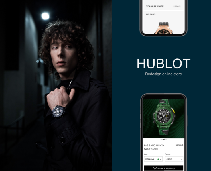 Redesign Concept: Hublot Online Store на Dprofile