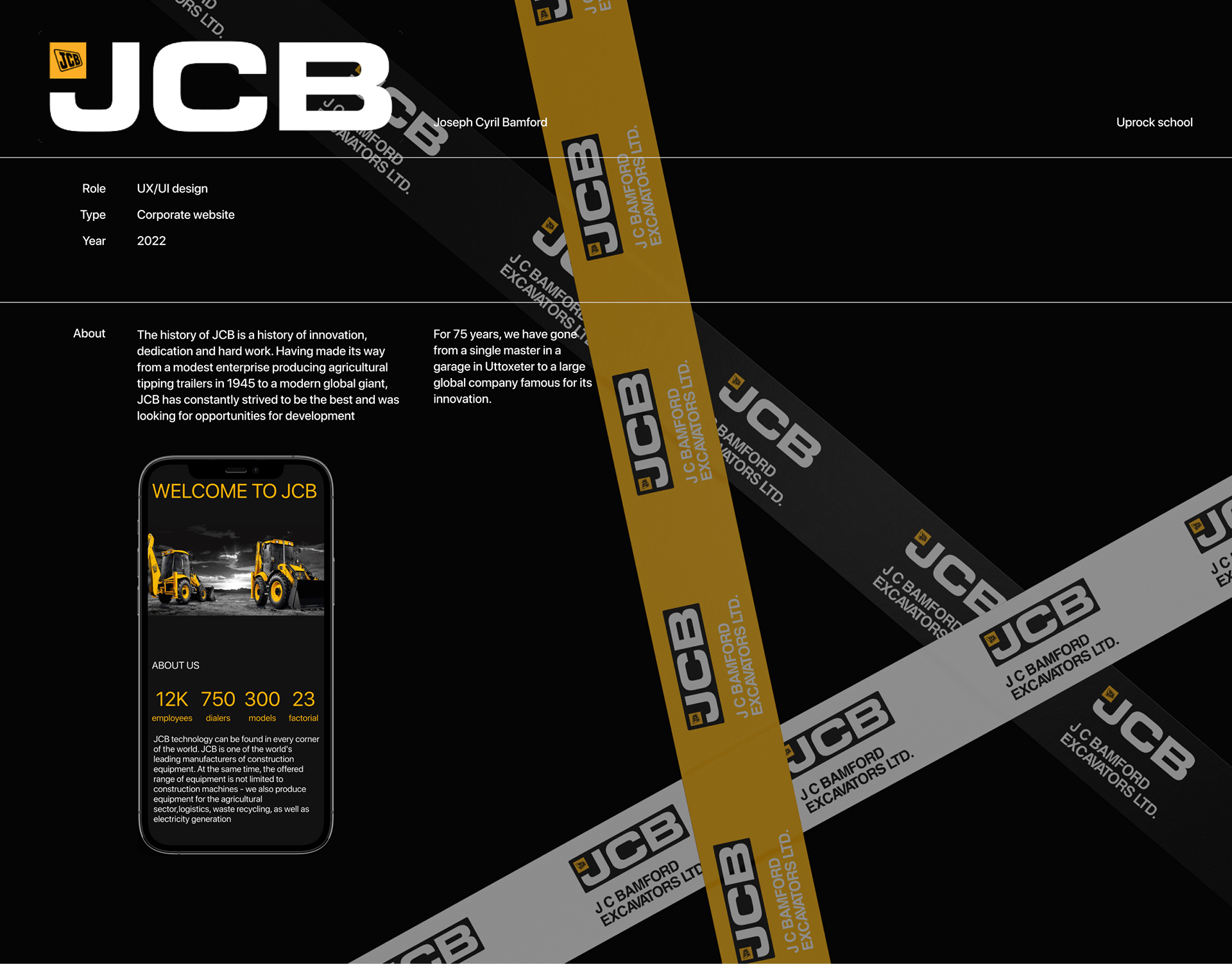 JCB | Corporate Website Redesign — Изображение №1 — Интерфейсы, Брендинг на Dprofile