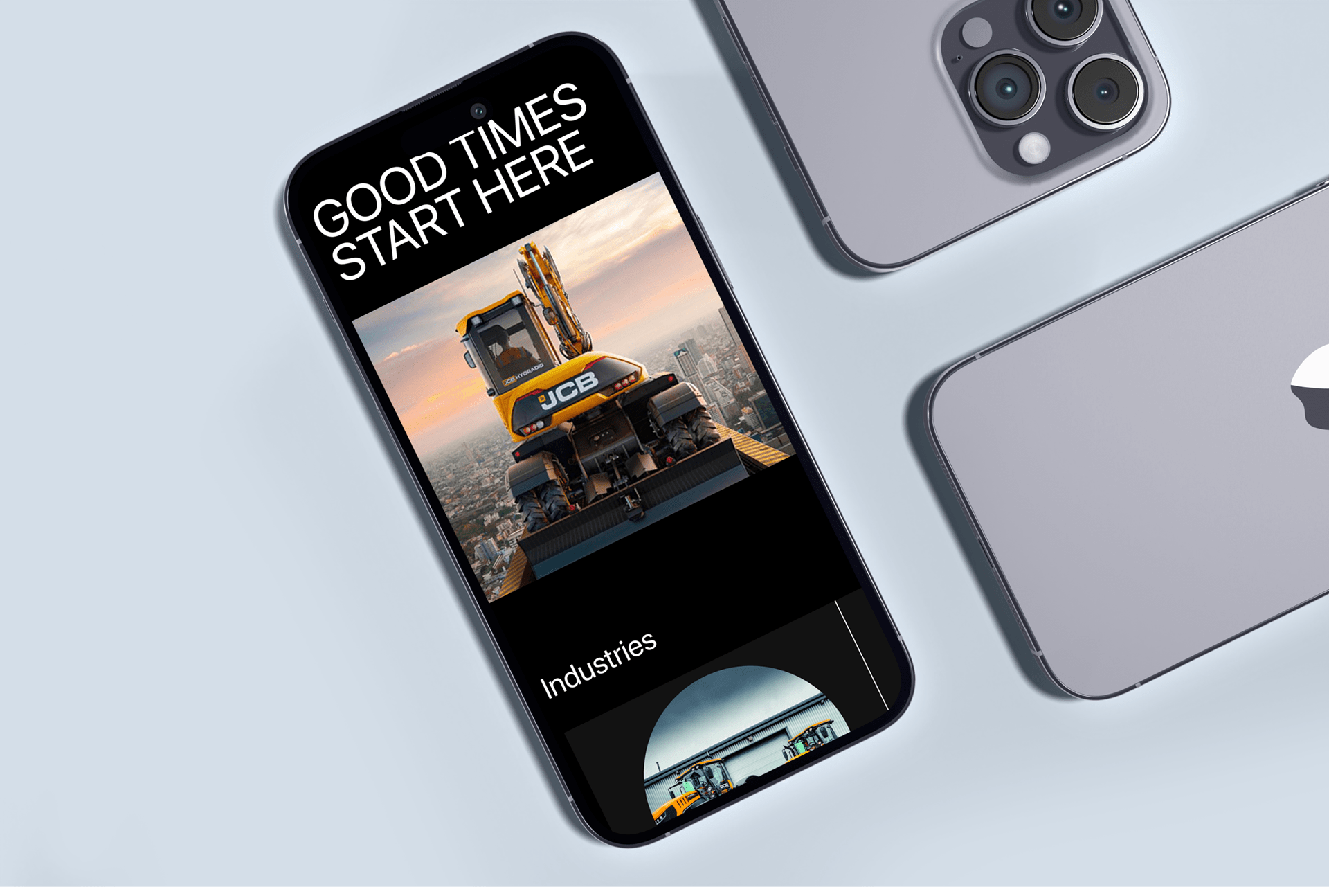 JCB | Corporate Website Redesign — Изображение №3 — Интерфейсы, Брендинг на Dprofile