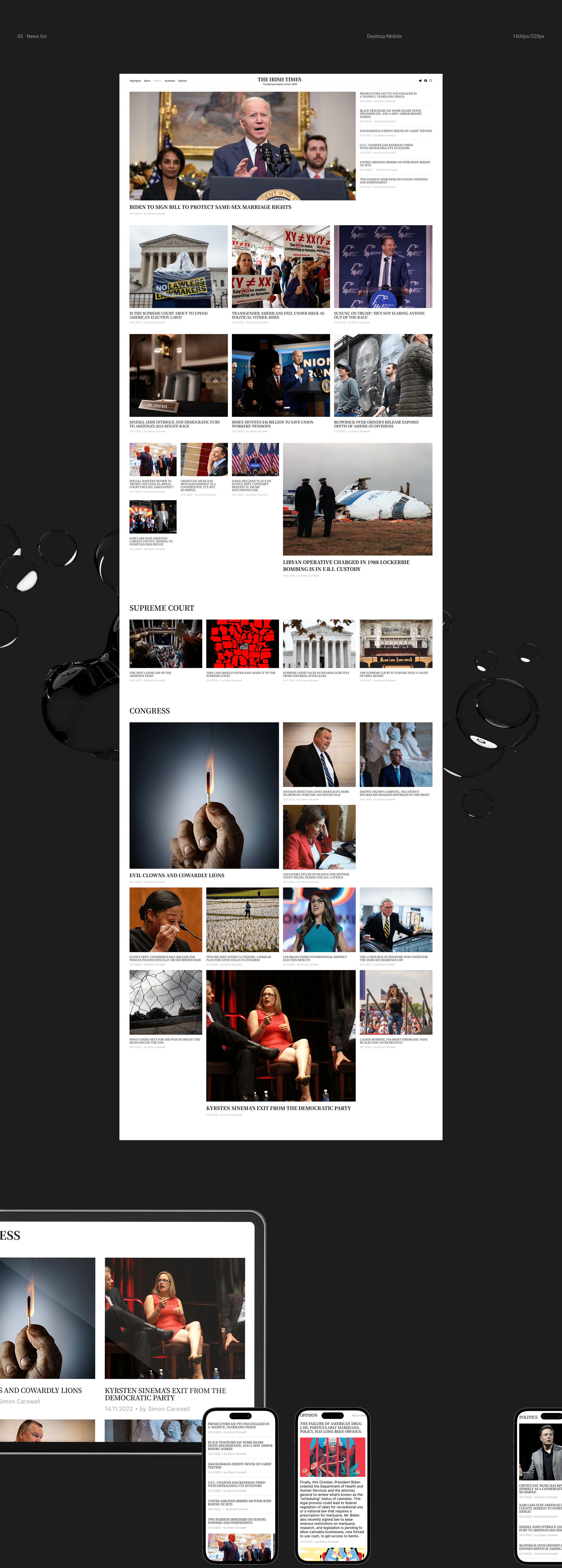 Irish Times News Website Redesign — Изображение №4 — Интерфейсы на Dprofile