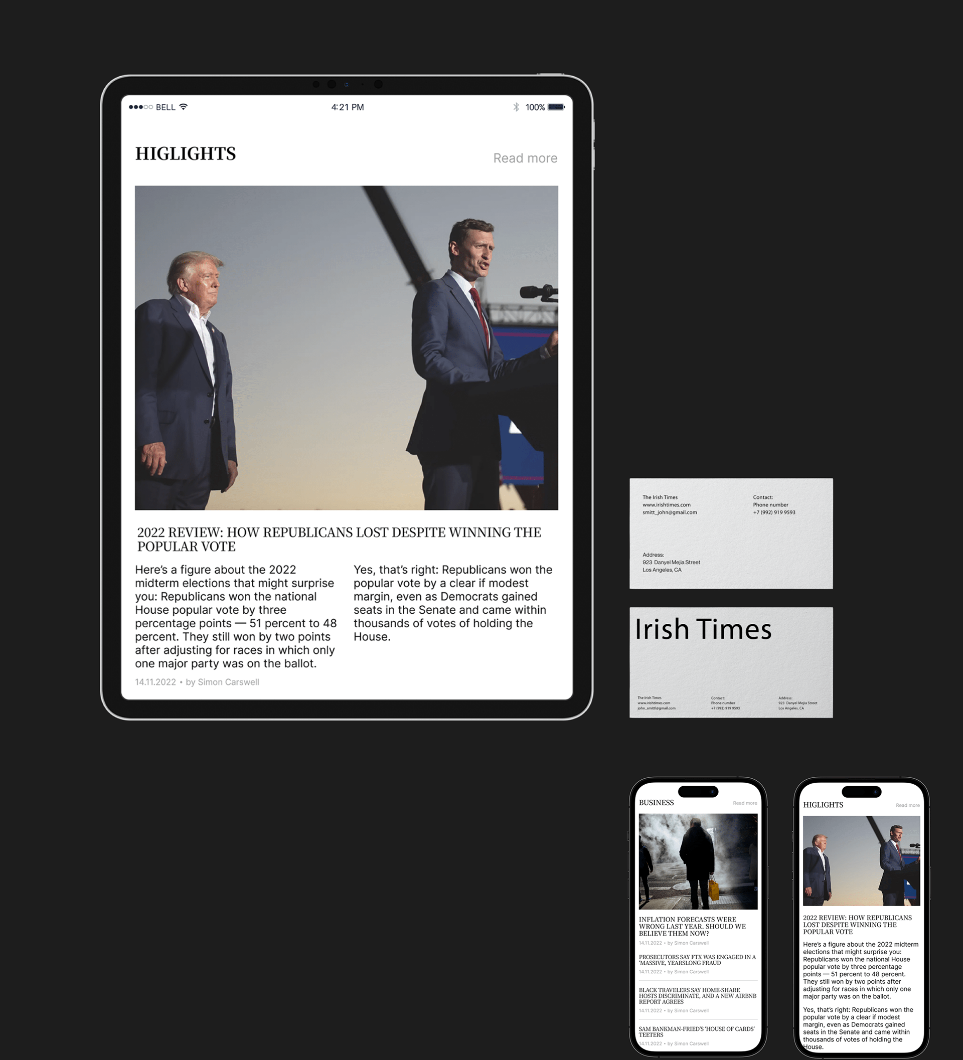 Irish Times News Website Redesign — Изображение №3 — Интерфейсы на Dprofile