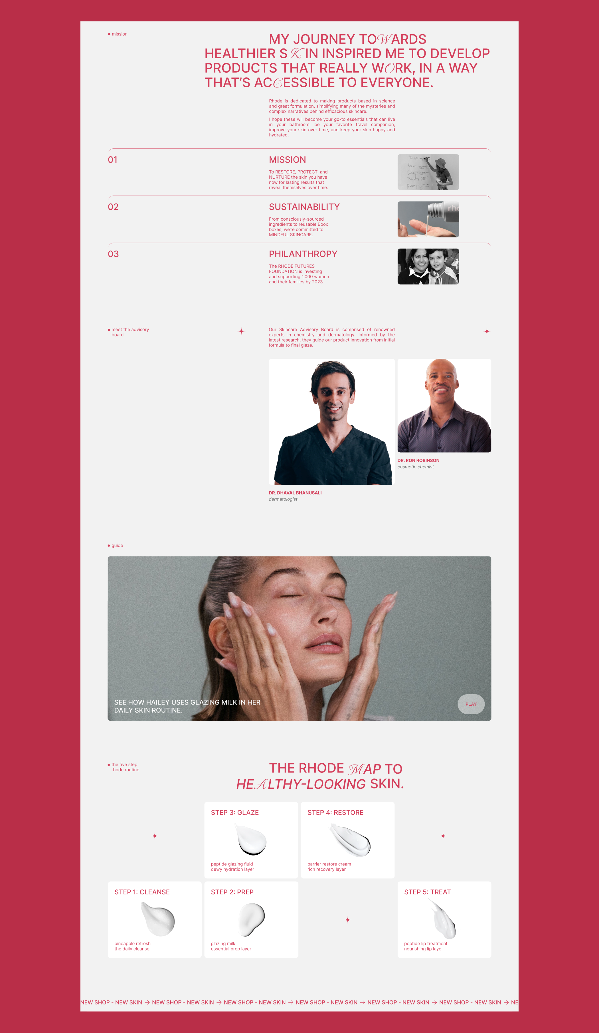RHODE | Landing page — Изображение №9 — Интерфейсы, Анимация на Dprofile