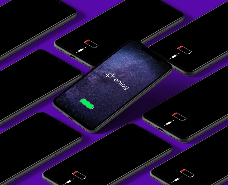enjoy аренда powerbank'ов — Брендинг, Графика на Dprofile