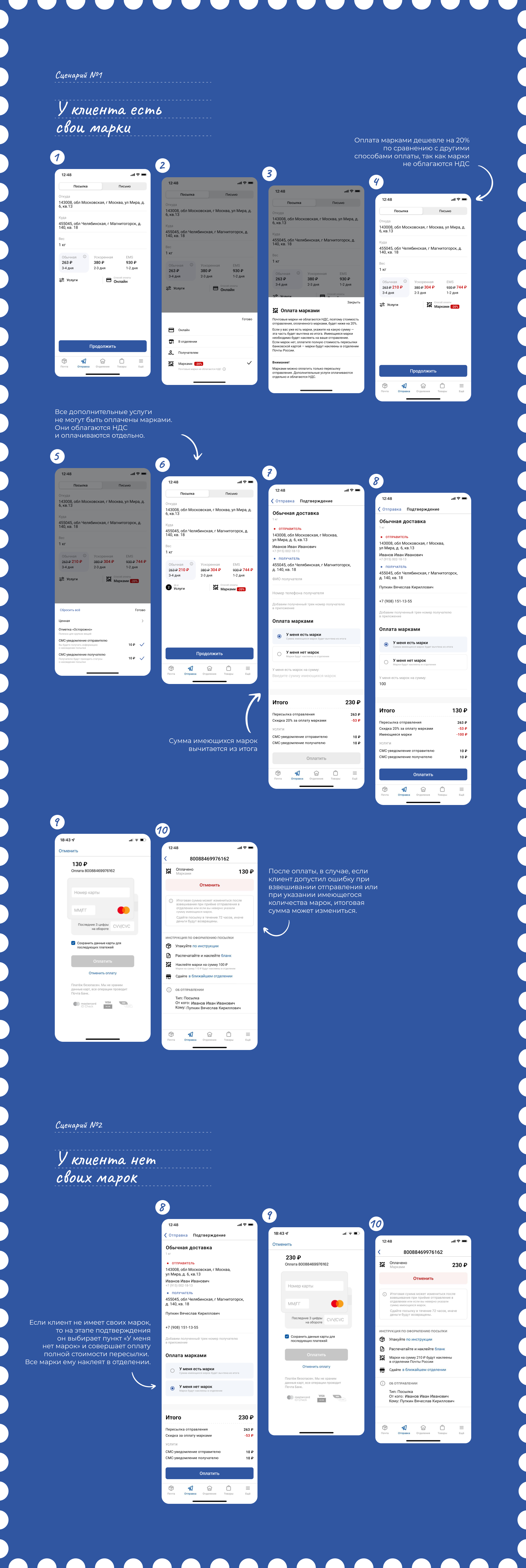 Online internship DL Boost 2.0 — Russian Post — Изображение №5 — Интерфейсы на Dprofile