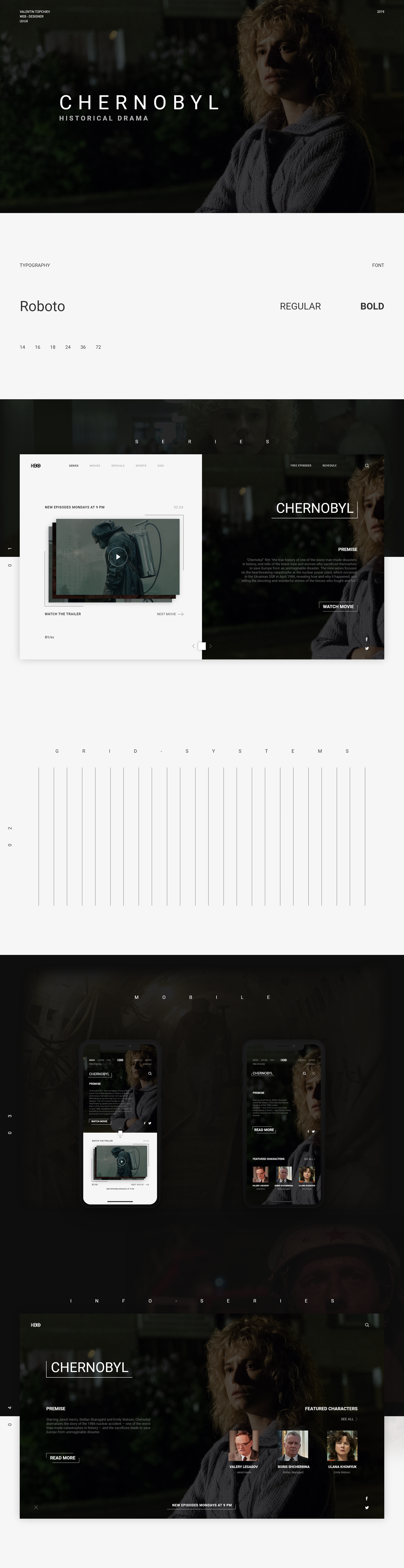 Web - Project ∣ CHERNOBYL ∣ HBO — Изображение №1 — Интерфейсы, Графика, Анимация на Dprofile