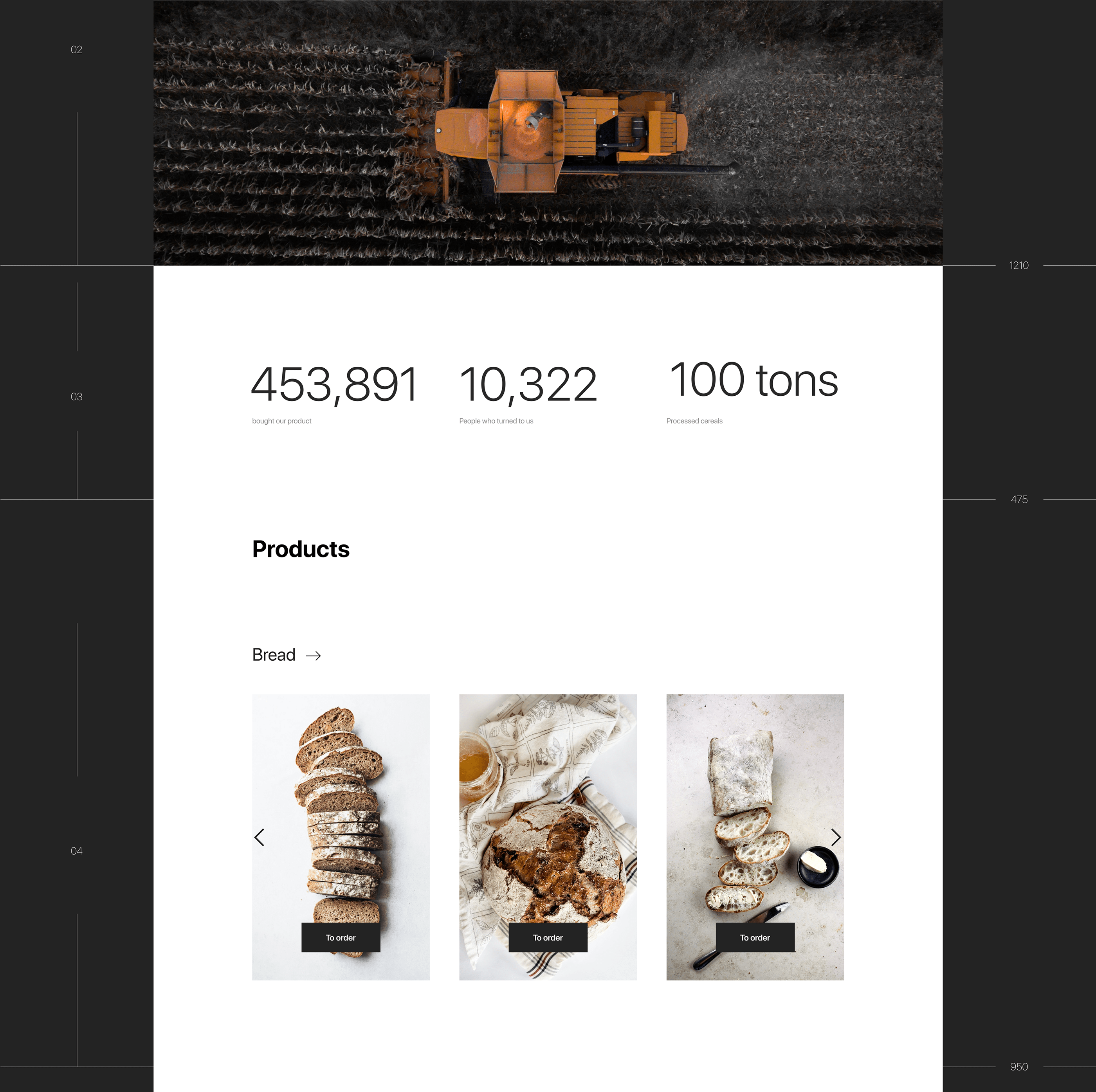 Crispy bread - minimal - web — Изображение №4 — Брендинг, Интерфейсы на Dprofile