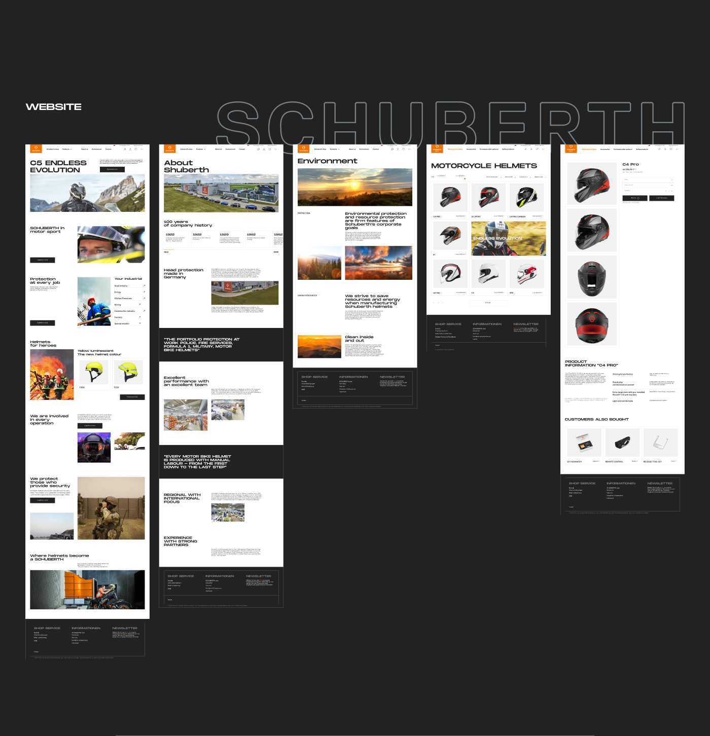 SCHUBERTH | E-commerce Redesign — Изображение №3 — Брендинг, Интерфейсы на Dprofile