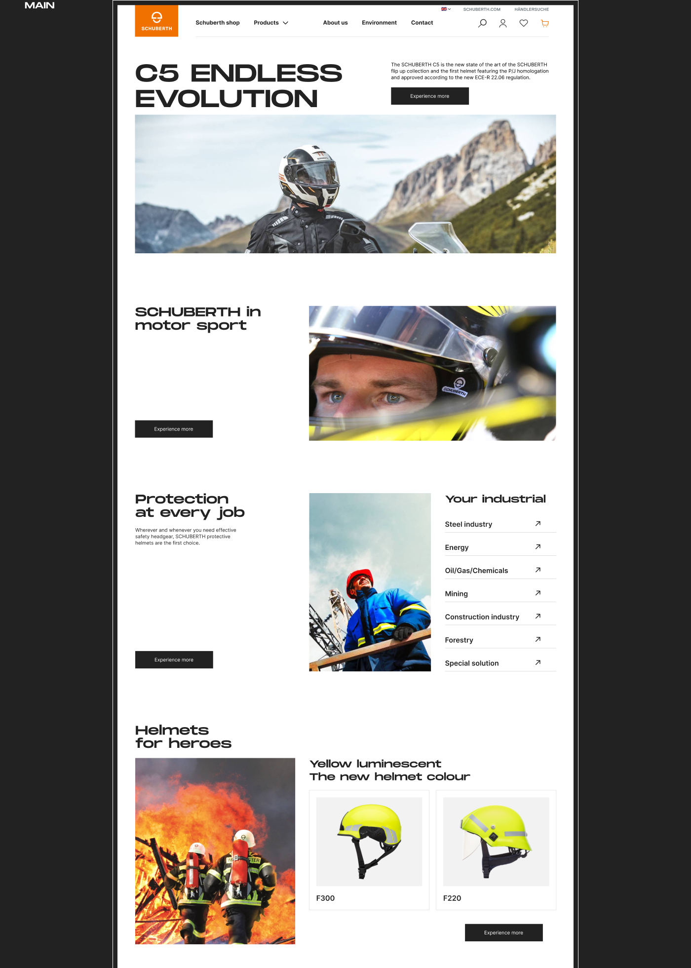SCHUBERTH | E-commerce Redesign — Изображение №5 — Брендинг, Интерфейсы на Dprofile