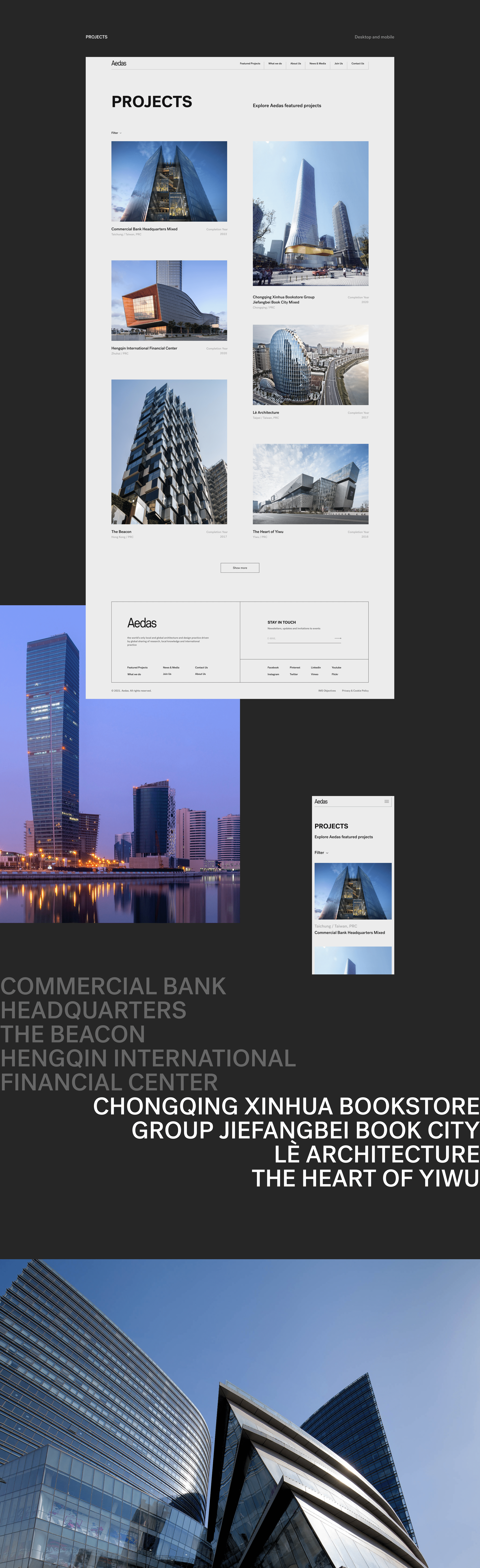 Aedas — reDesign — Изображение №5 — Интерфейсы, Брендинг на Dprofile