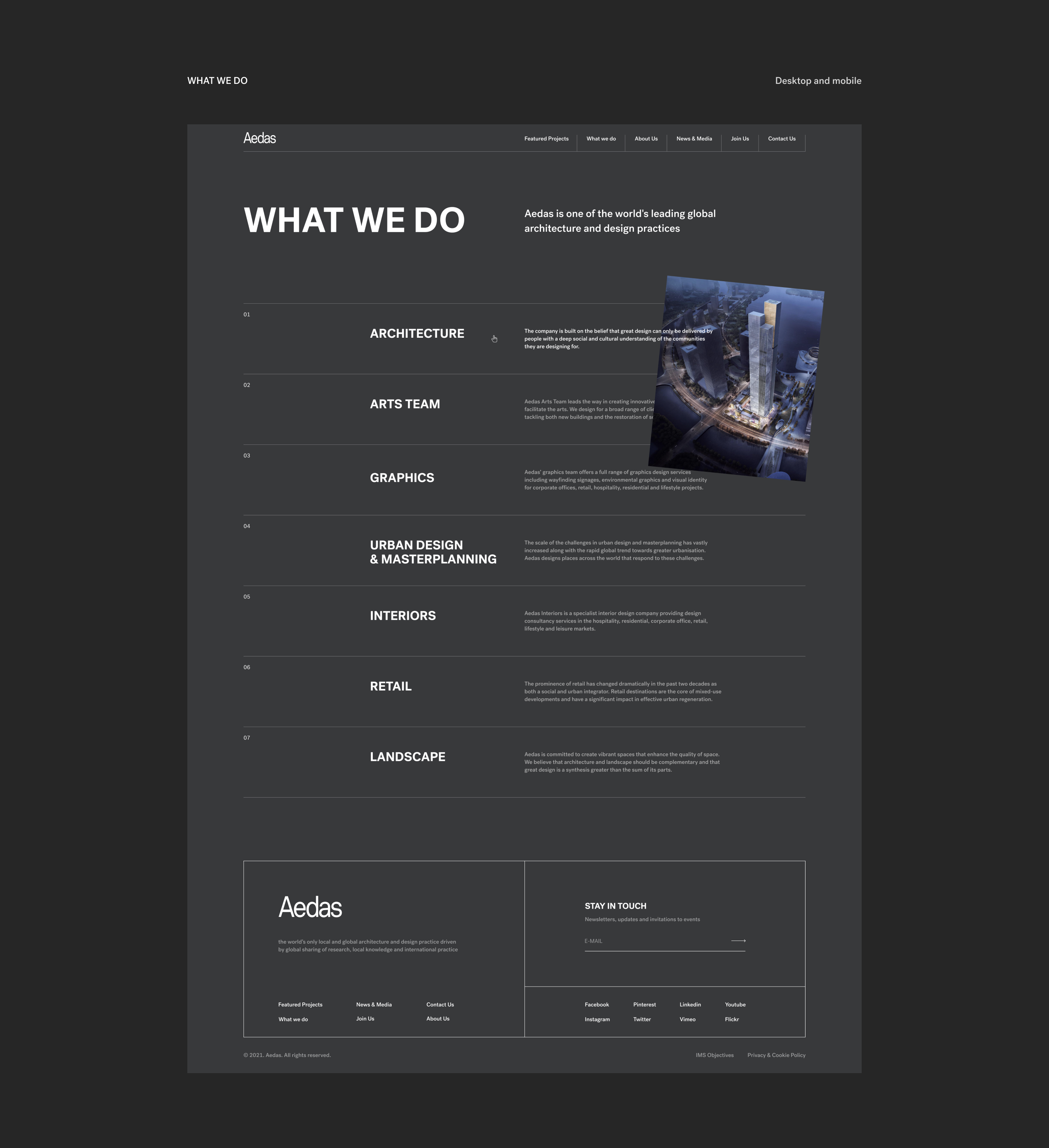 Aedas — reDesign — Изображение №7 — Интерфейсы, Брендинг на Dprofile