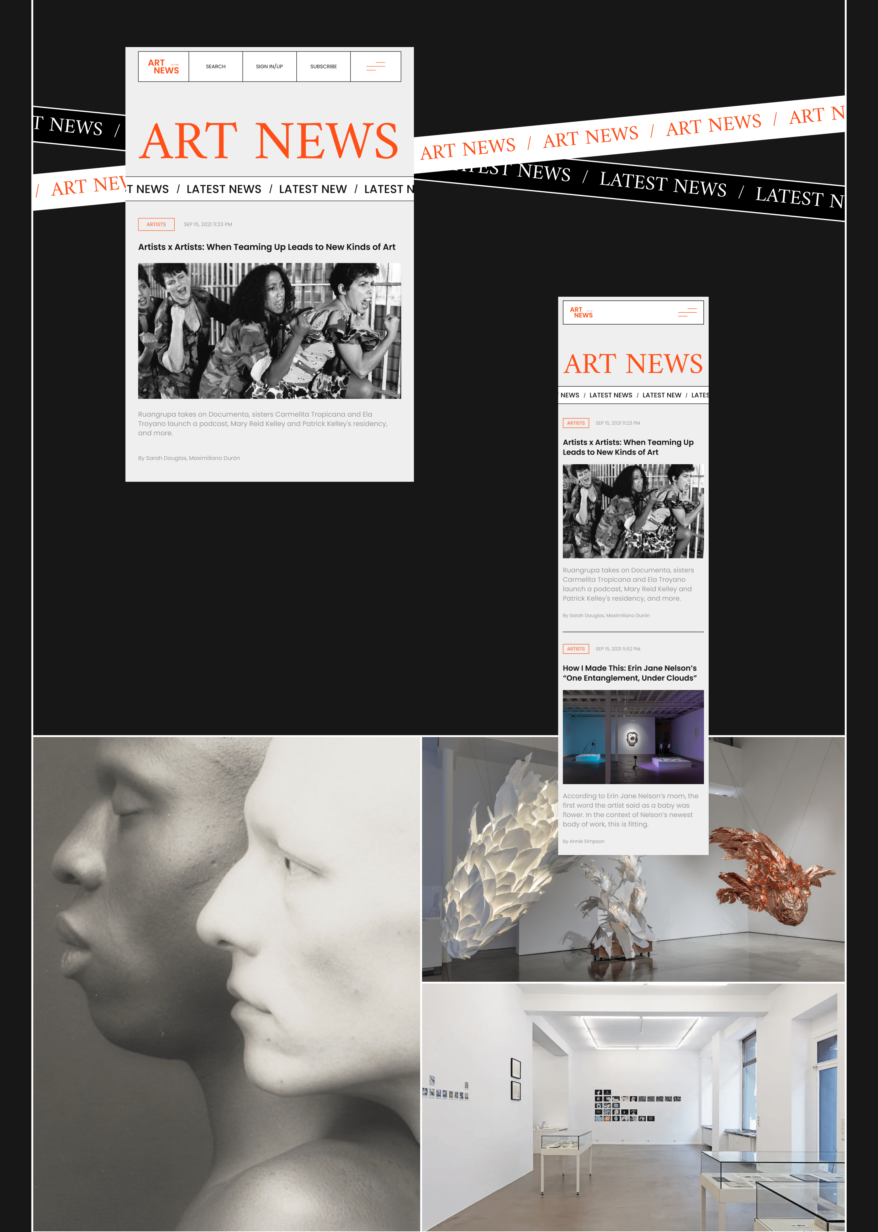 ArtNews — Изображение №3 — Интерфейсы, Брендинг на Dprofile