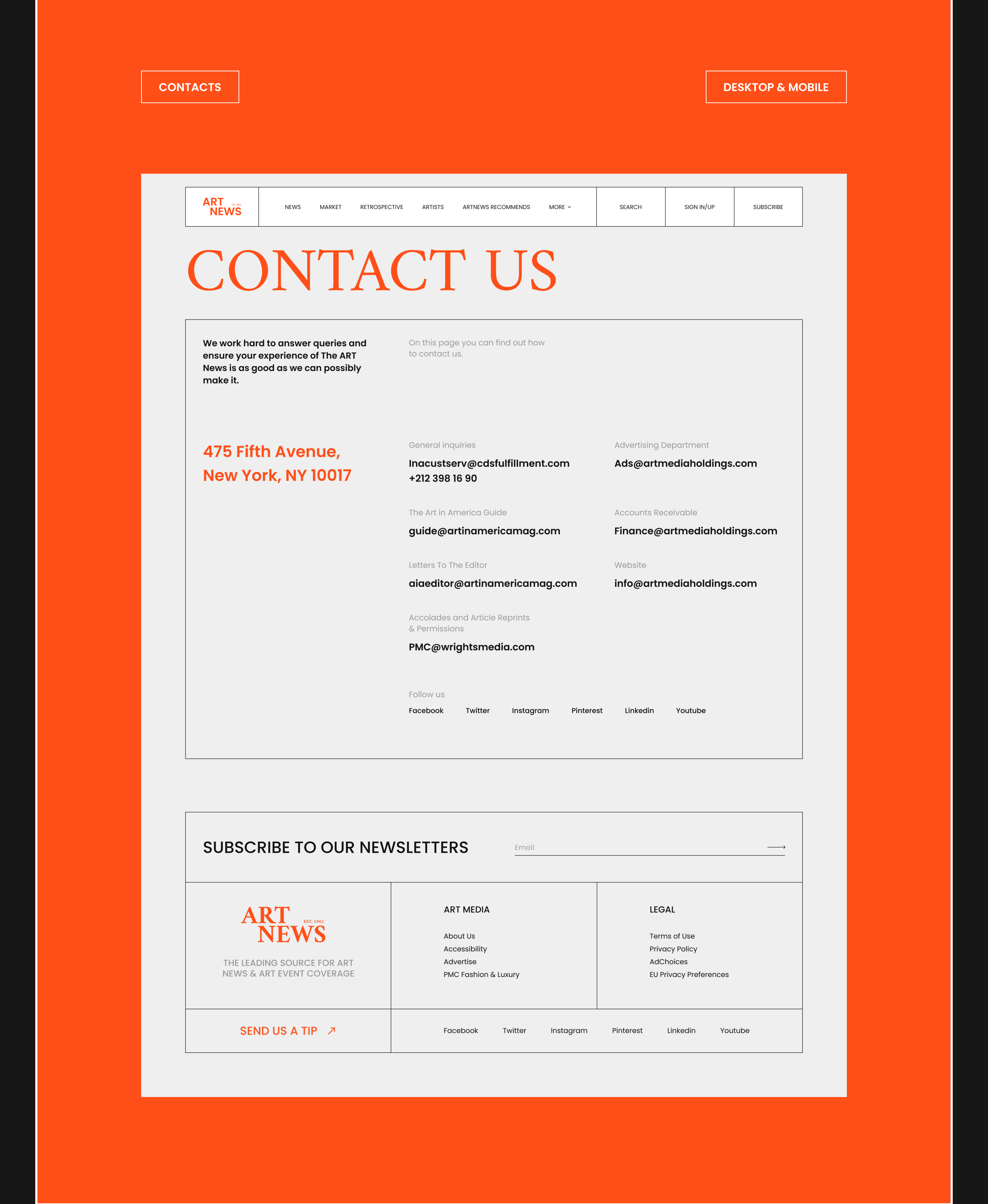 ArtNews — Изображение №8 — Интерфейсы, Брендинг на Dprofile