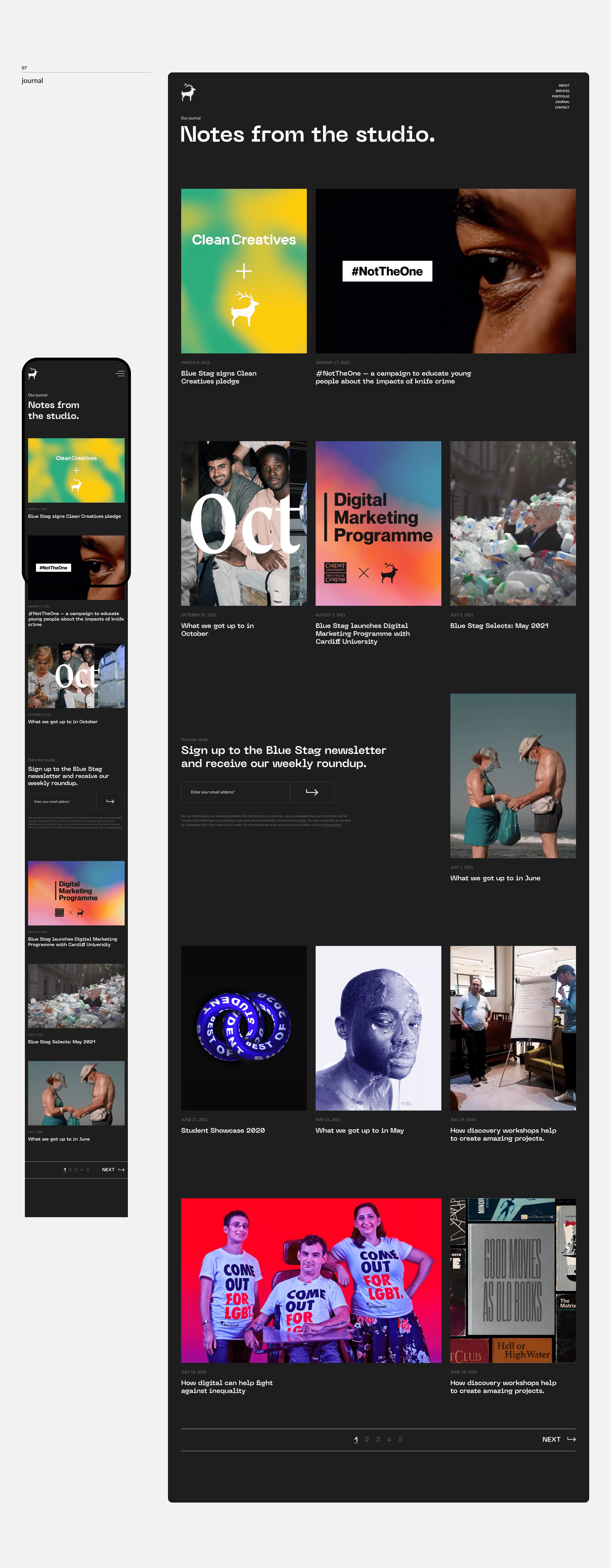 Blue Stag - Website — Изображение №17 — Интерфейсы, Анимация на Dprofile