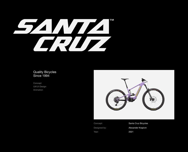 Santa Cruz Website — E-commerce — Интерфейсы, Анимация на Dprofile