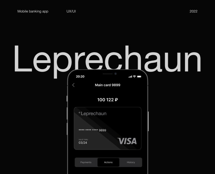 Leprechaun – Mobile App UX/UI — Интерфейсы, Анимация на Dprofile