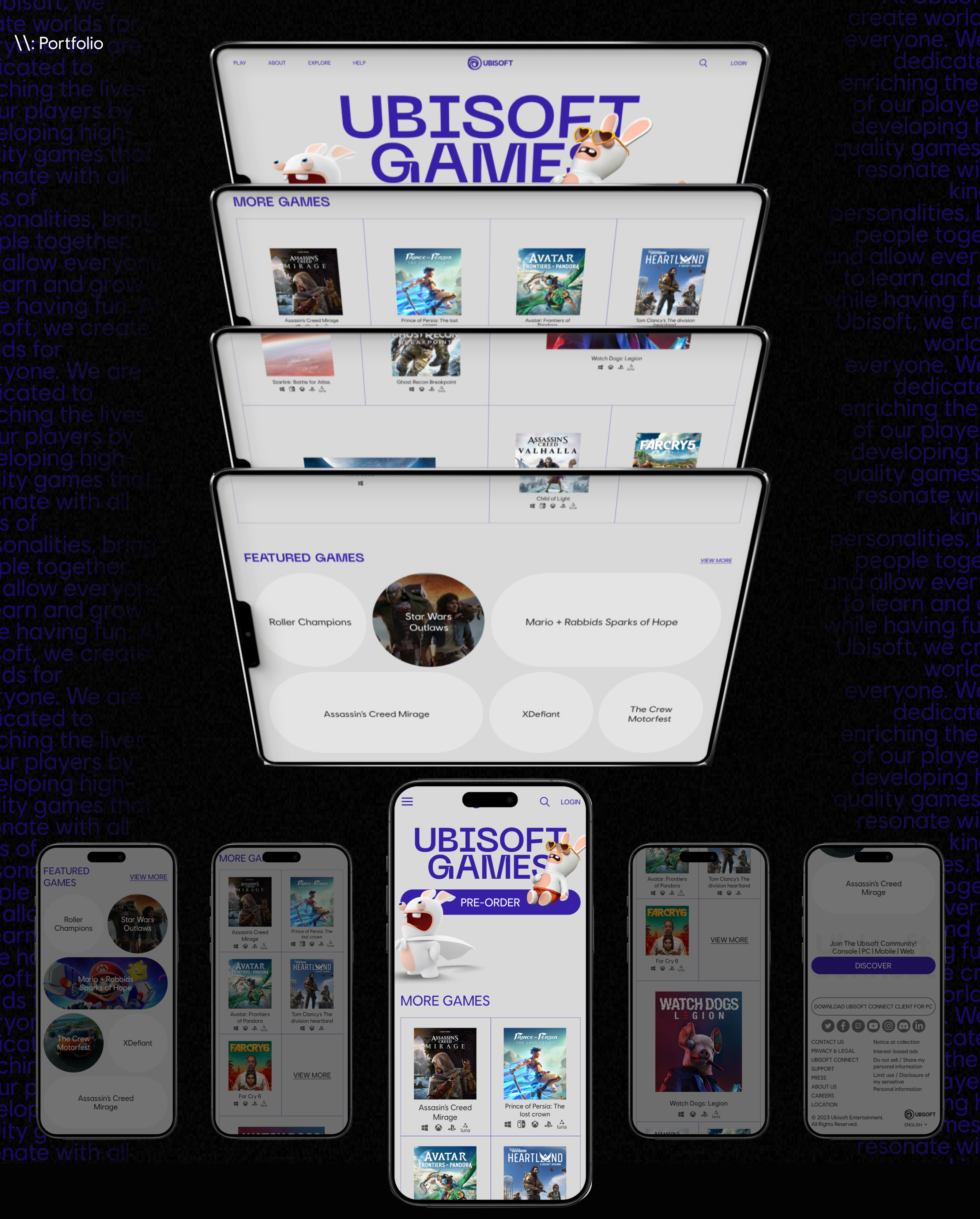 Ubisoft | Corporate website redesign — Изображение №4 — Интерфейсы, Анимация на Dprofile