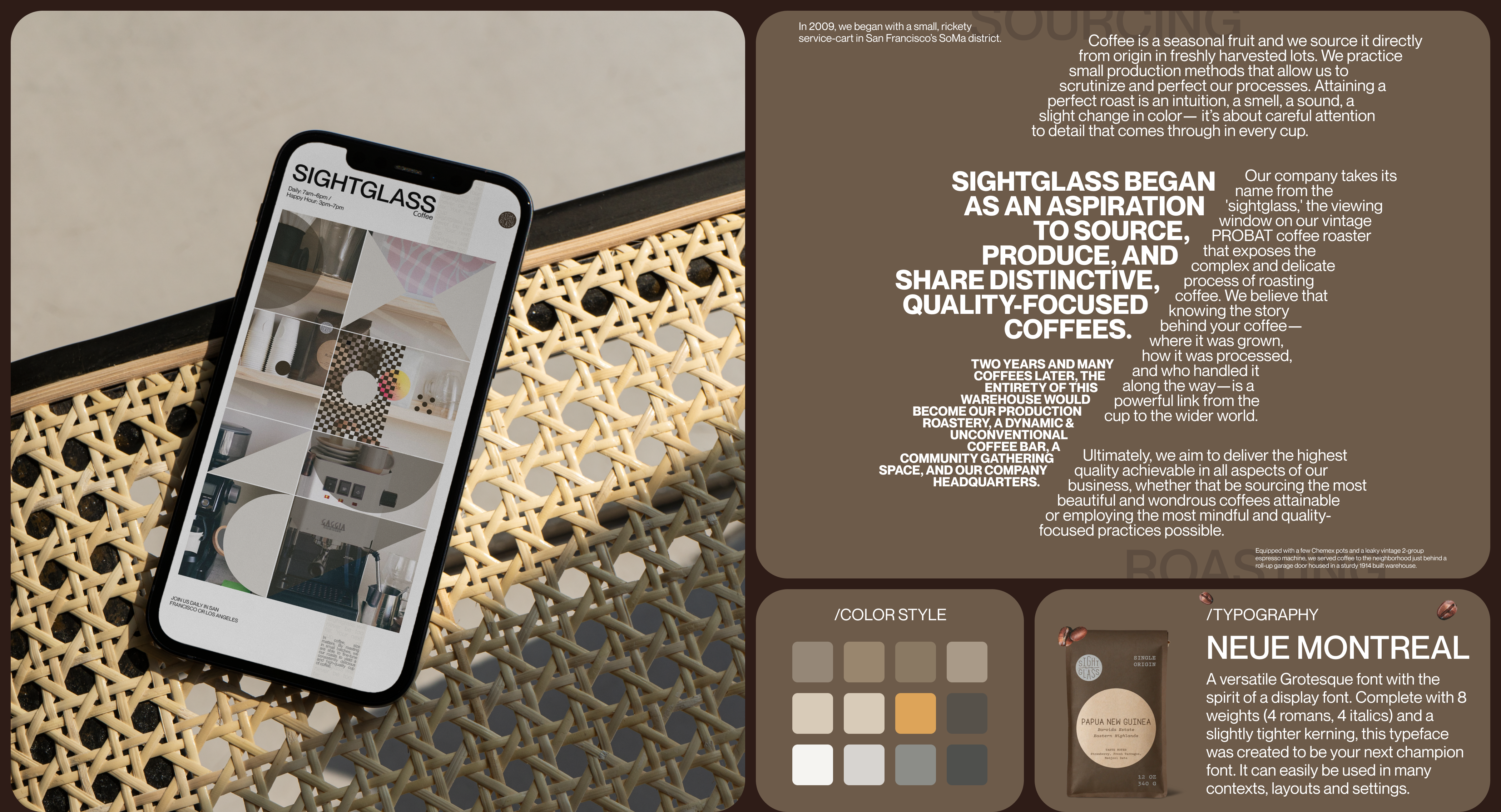 Sightglass coffee | Landing page redesign — Изображение №4 — Интерфейсы, Графика на Dprofile