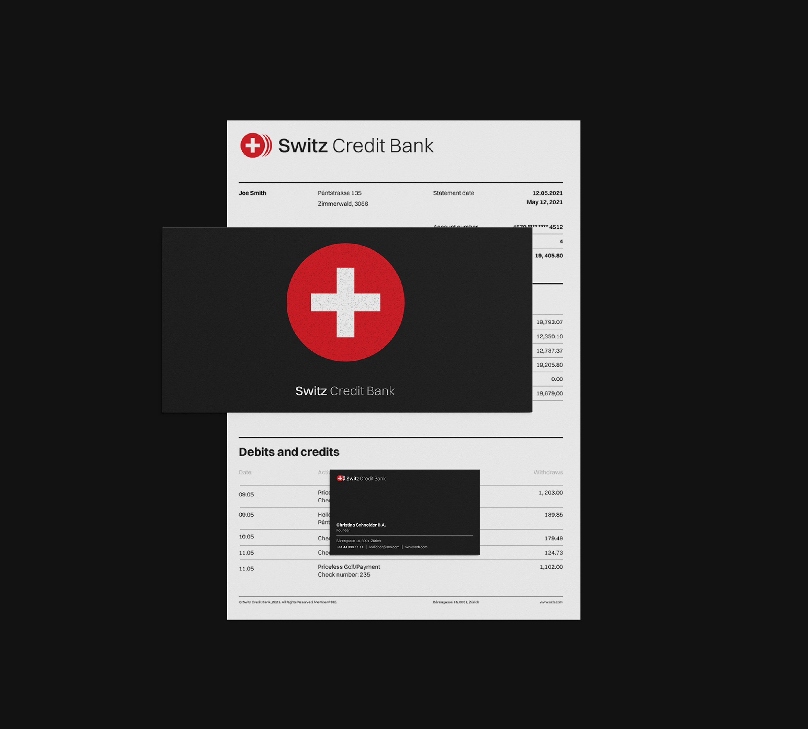 Switz Credit Bank — Изображение №14 — Интерфейсы, Брендинг на Dprofile