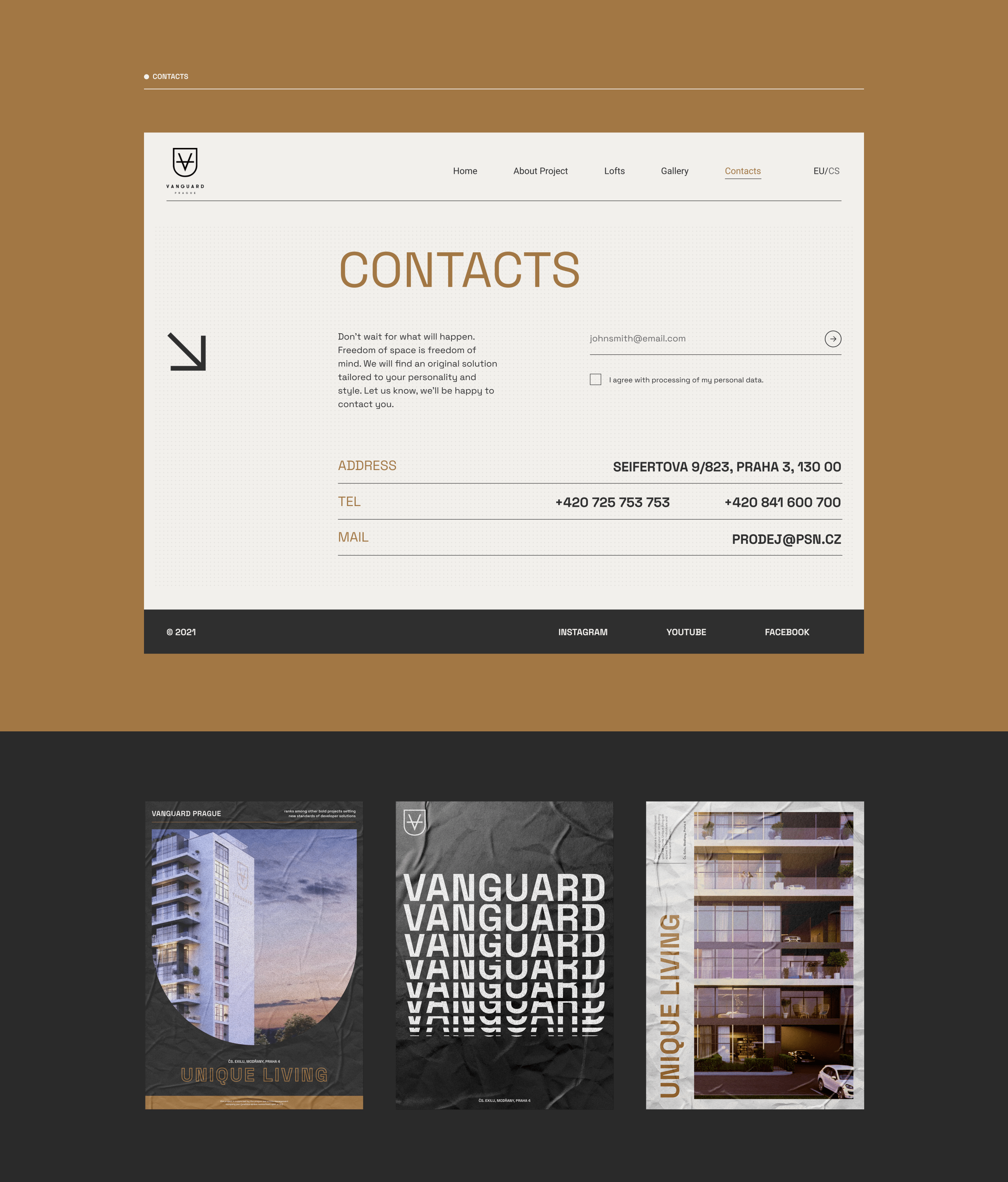 Vanguard Prague — UX/UI redesign — Изображение №15 — Интерфейсы, Брендинг на Dprofile