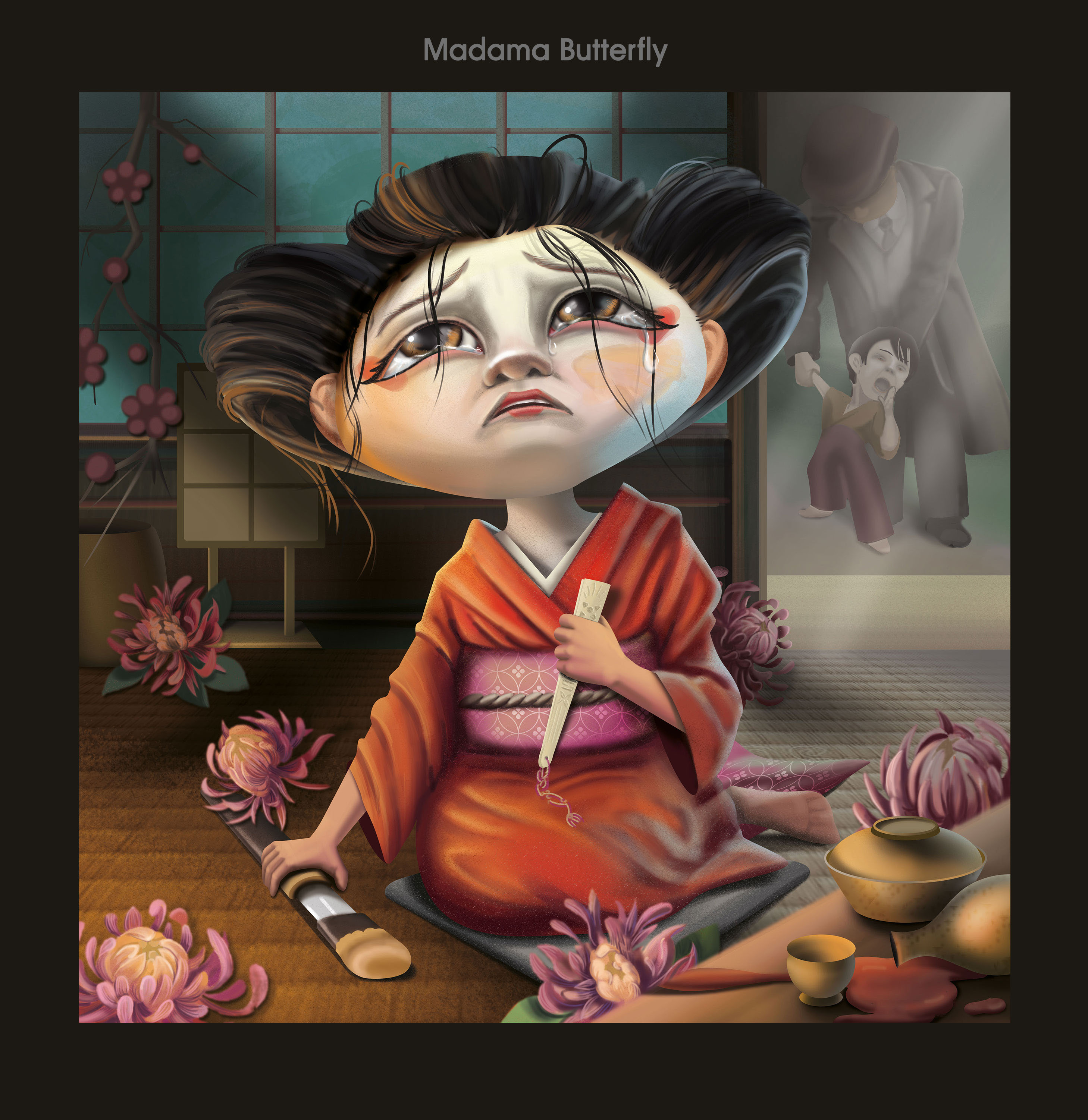 Madama Butterfly — Изображение №1 — Иллюстрация на Dprofile