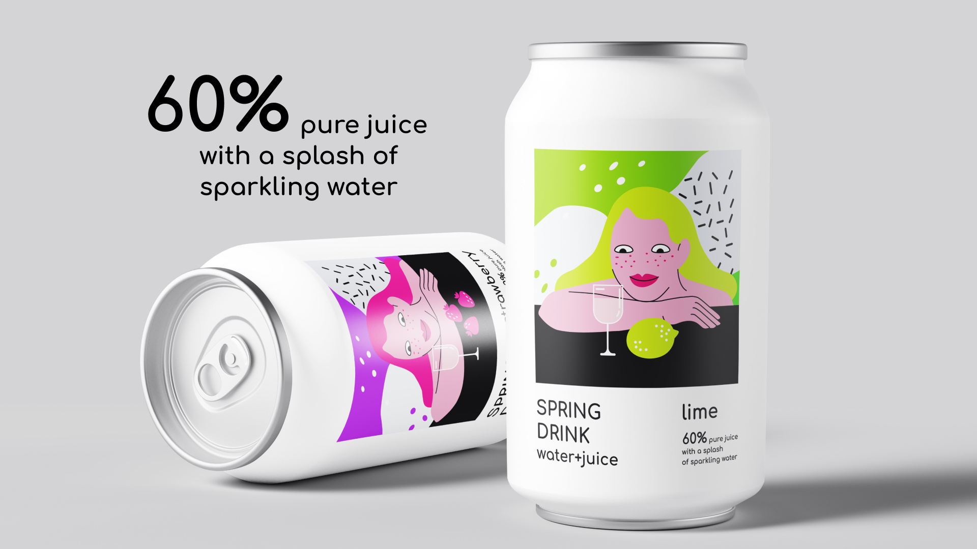 Дизайн упаковки для SPING DRINK — Изображение №8 — Брендинг, Иллюстрация на Dprofile