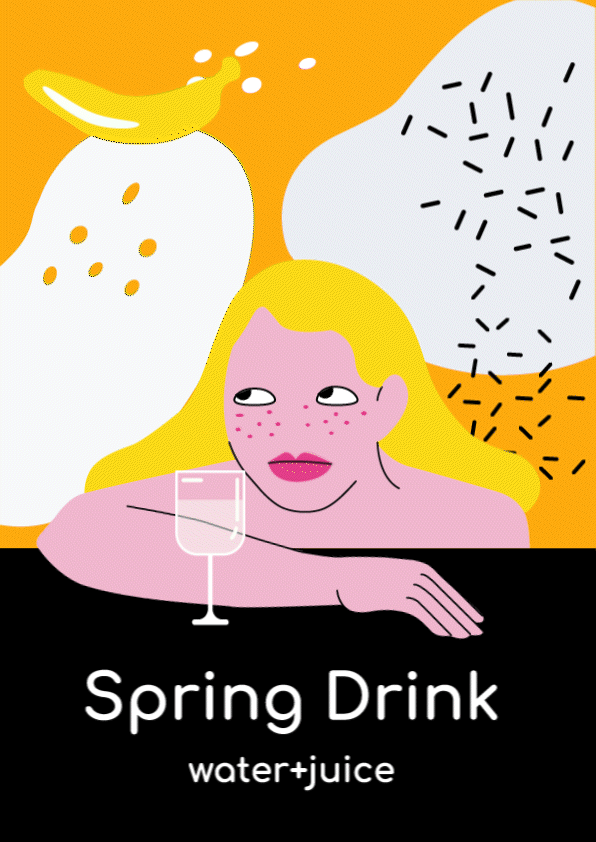 Дизайн упаковки для SPING DRINK — Изображение №6 — Брендинг, Иллюстрация на Dprofile