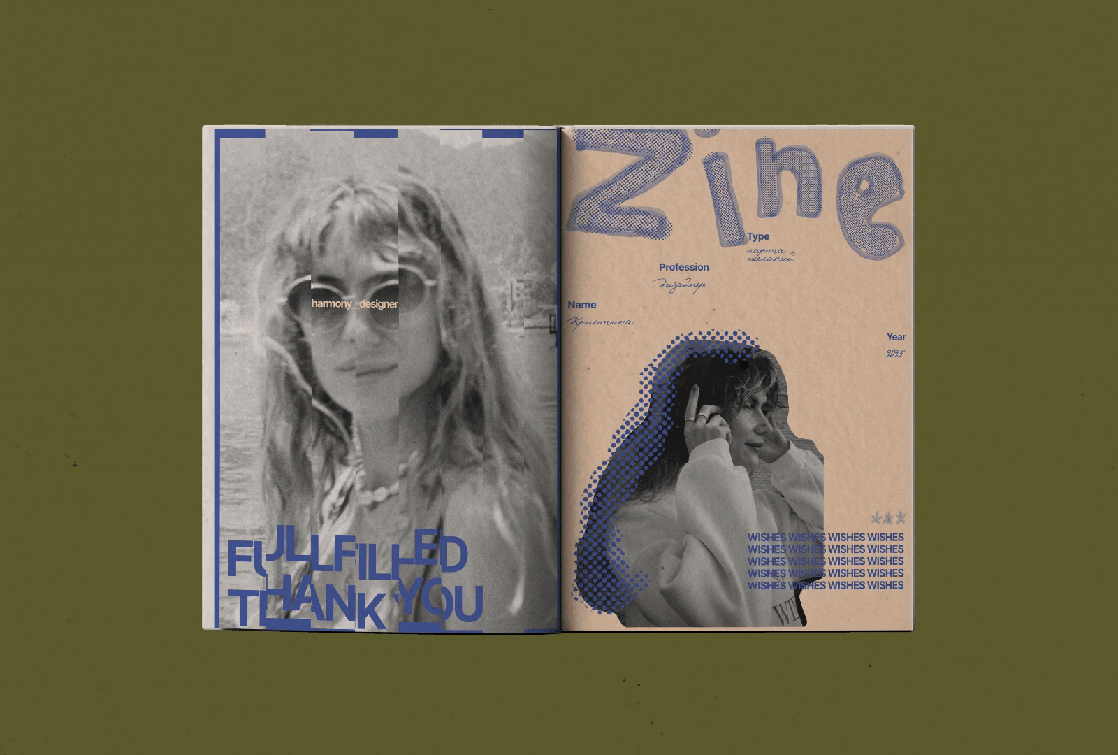 ZINE vision board 2025 | ЗИН карта желаний 2025 — Изображение №2 — Графика на Dprofile