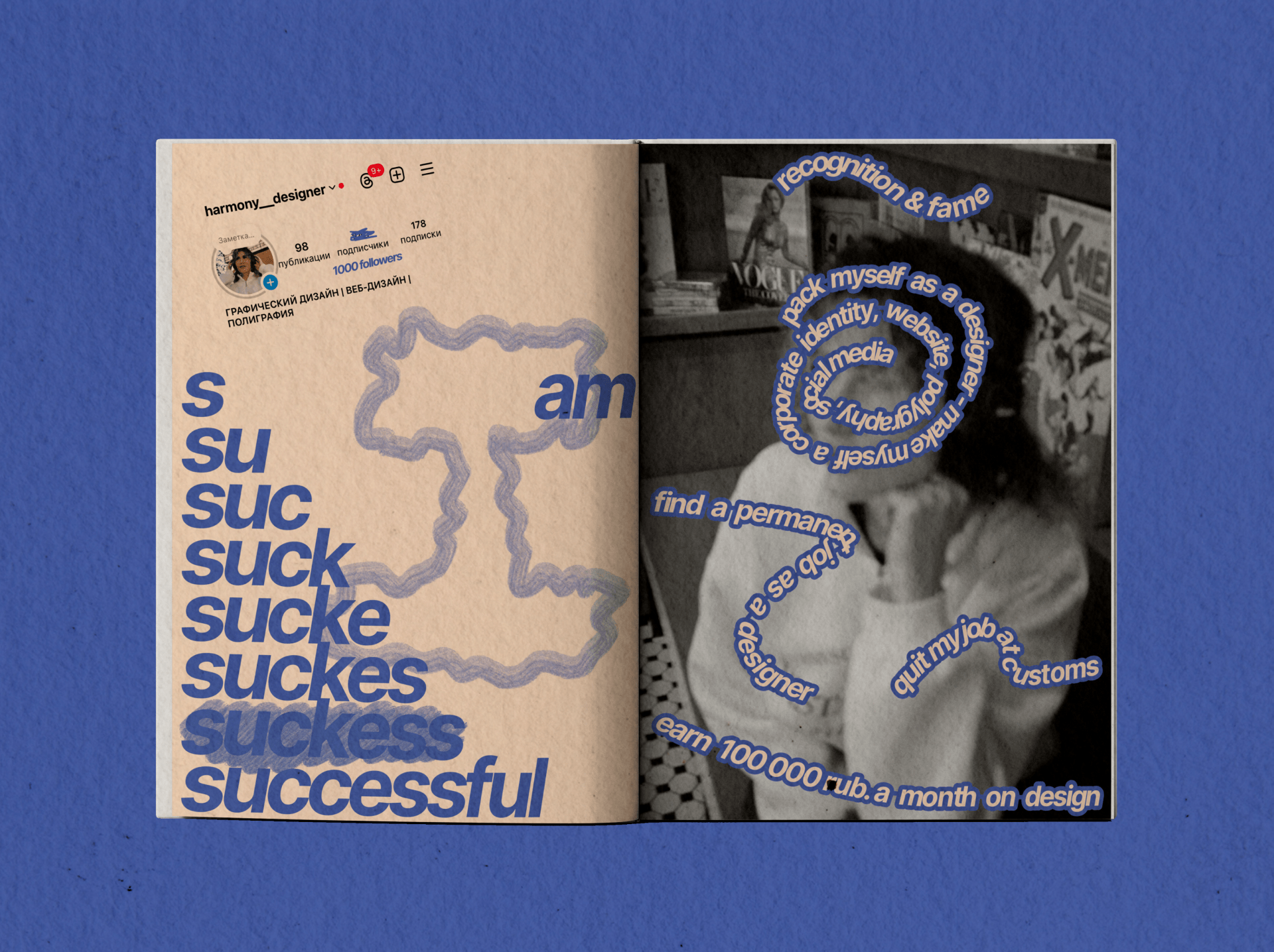 ZINE vision board 2025 | ЗИН карта желаний 2025 — Изображение №5 — Графика на Dprofile
