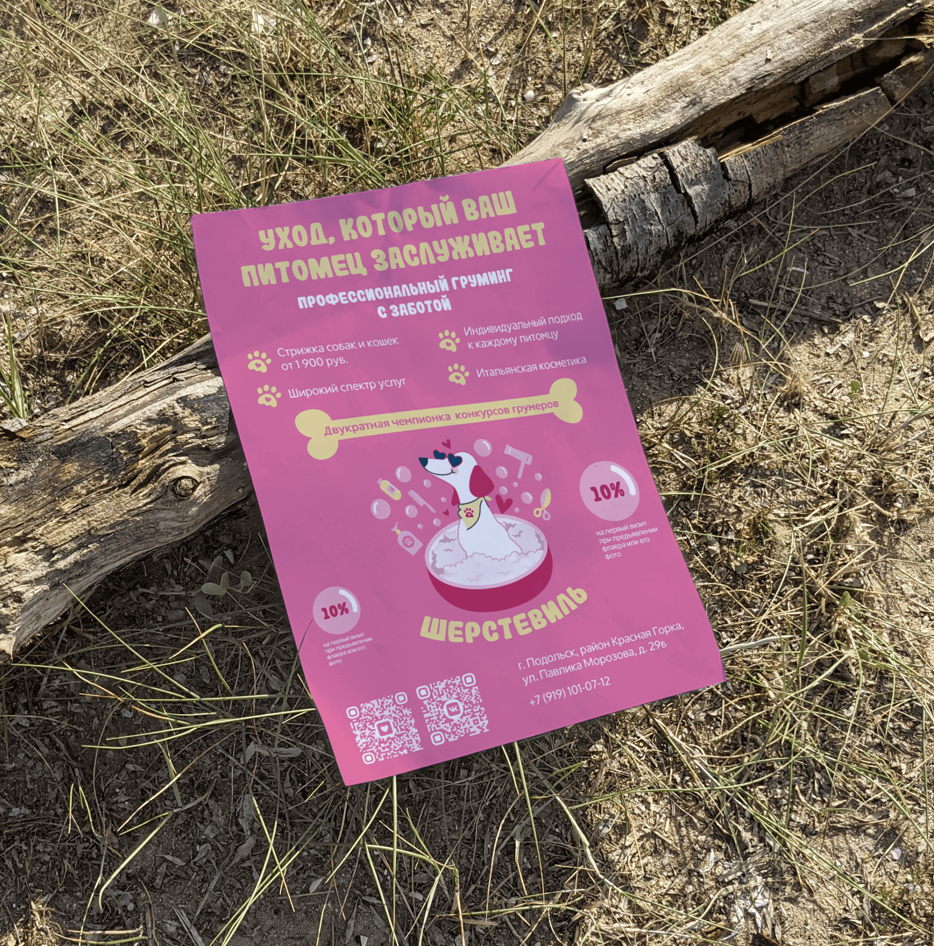 Листовка для грумера | Flyer for groomer — Изображение №4 — Графика, Маркетинг на Dprofile