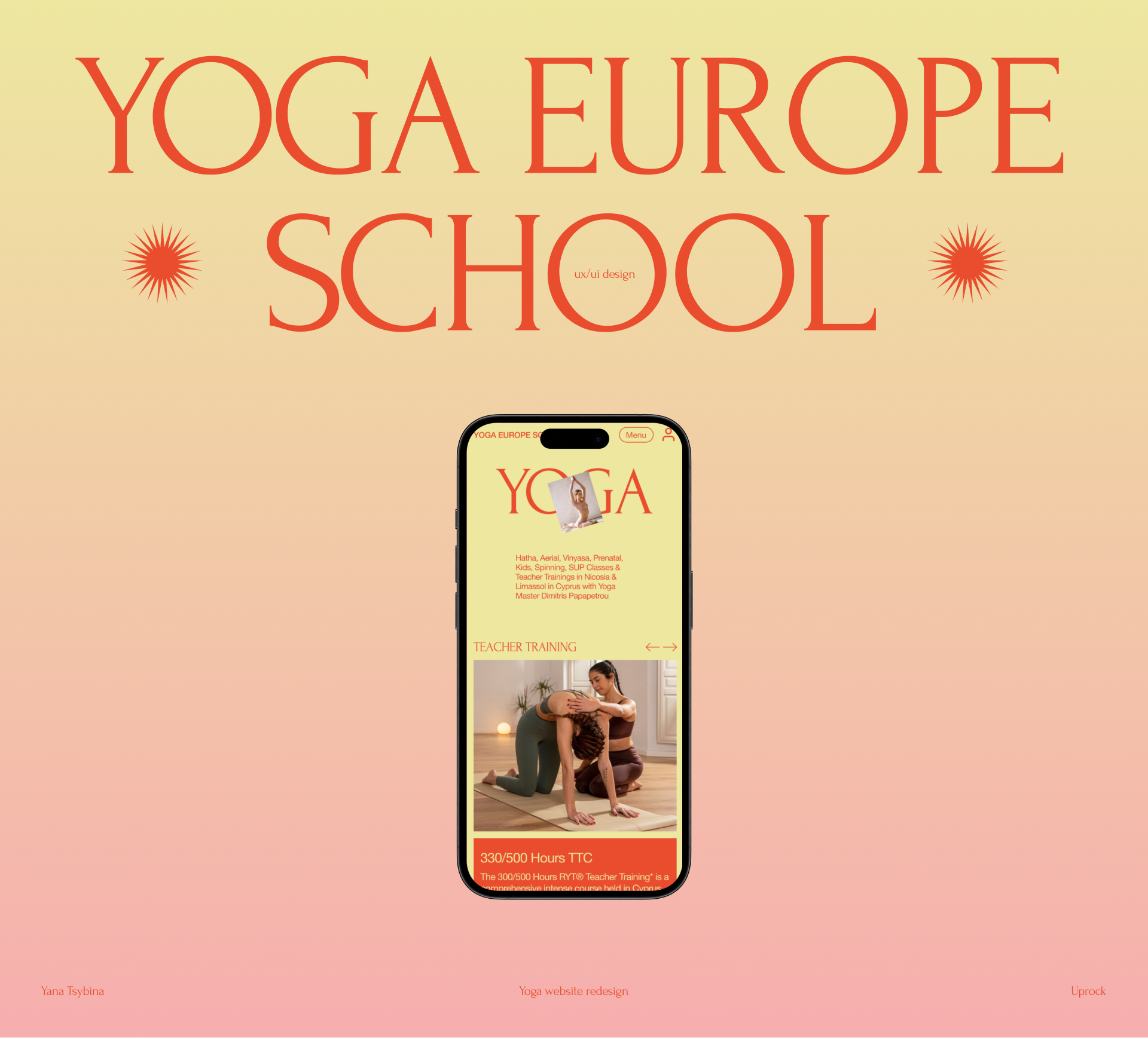 YOGA EUROPE SCHOOL — Изображение №1 — Интерфейсы на Dprofile