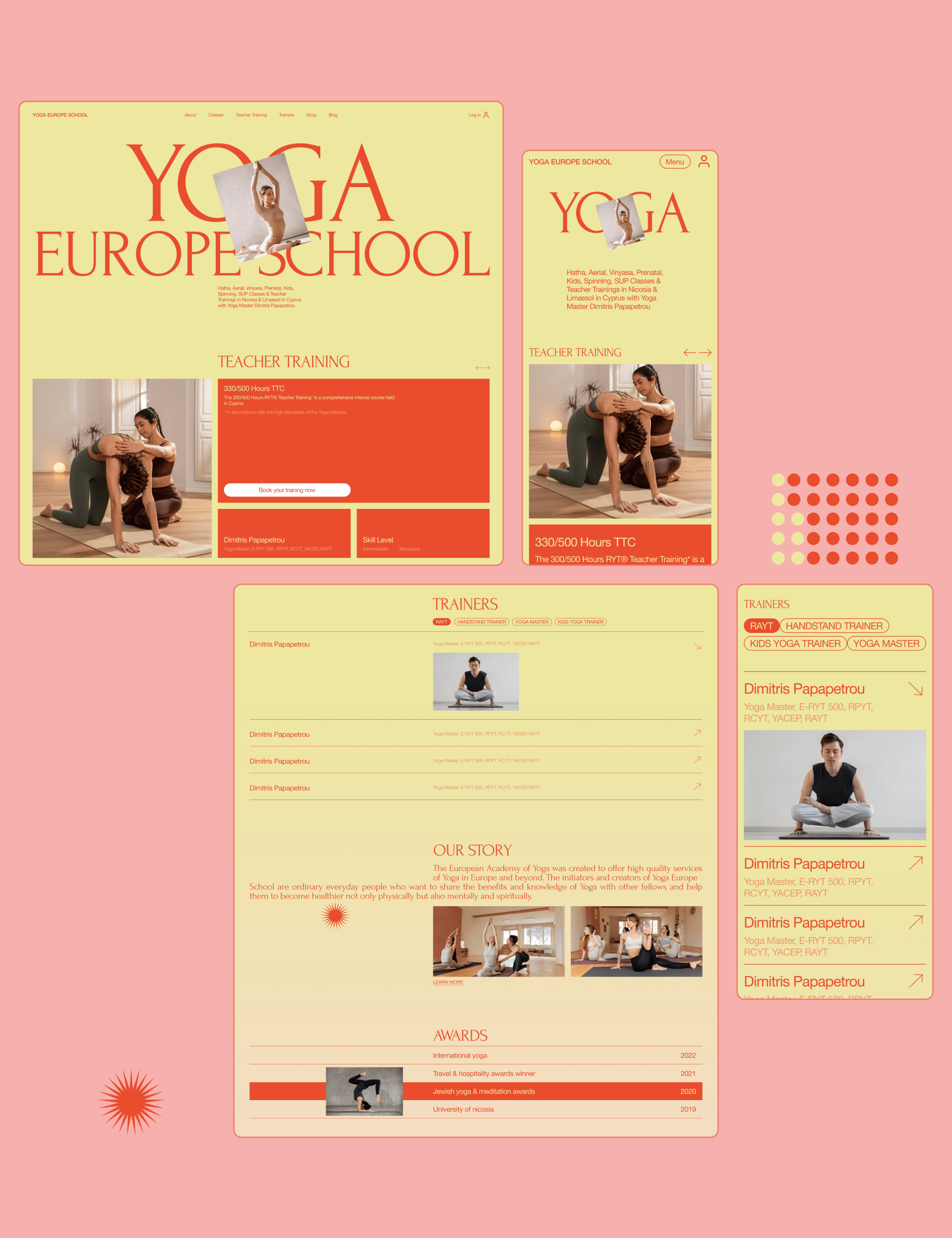 YOGA EUROPE SCHOOL — Изображение №3 — Интерфейсы на Dprofile