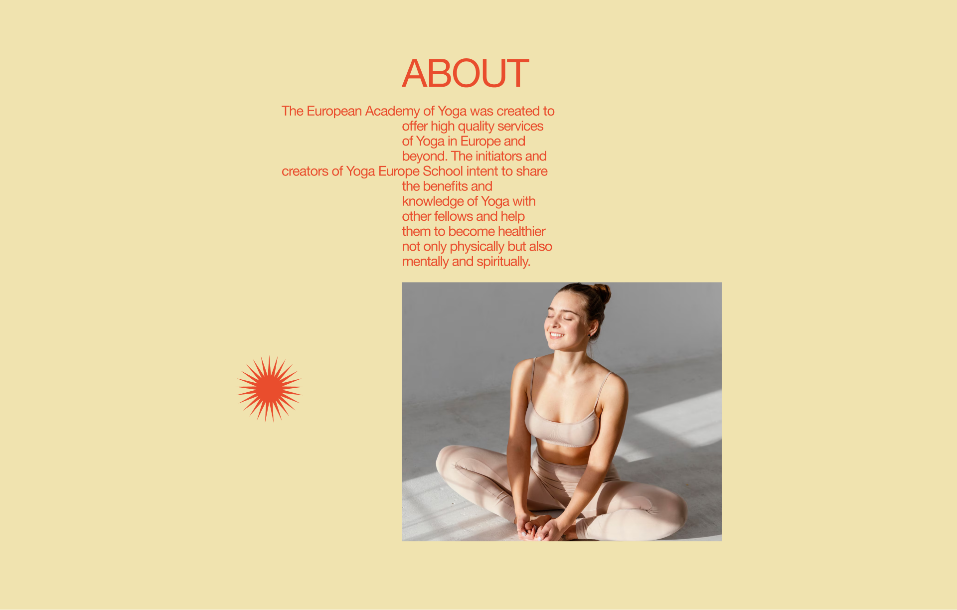 YOGA EUROPE SCHOOL — Изображение №2 — Интерфейсы на Dprofile