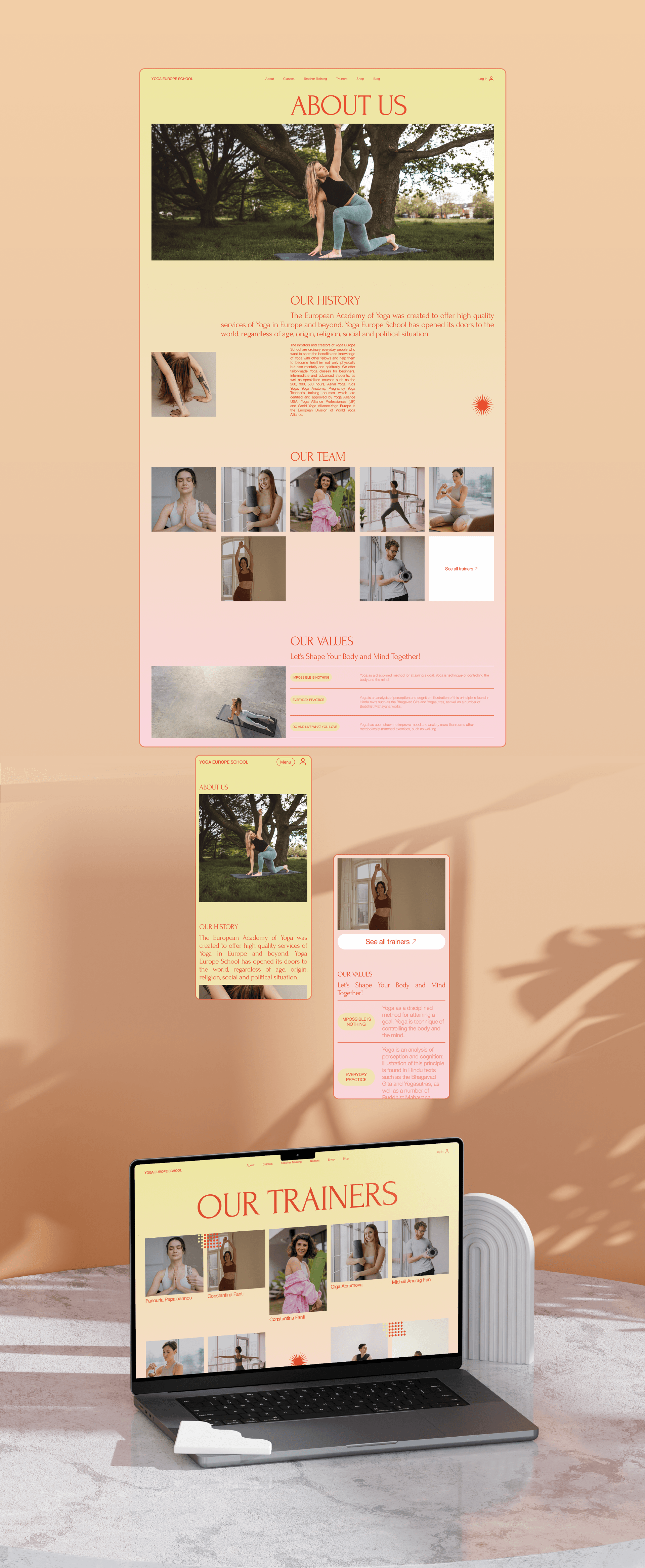 YOGA EUROPE SCHOOL — Изображение №7 — Интерфейсы на Dprofile