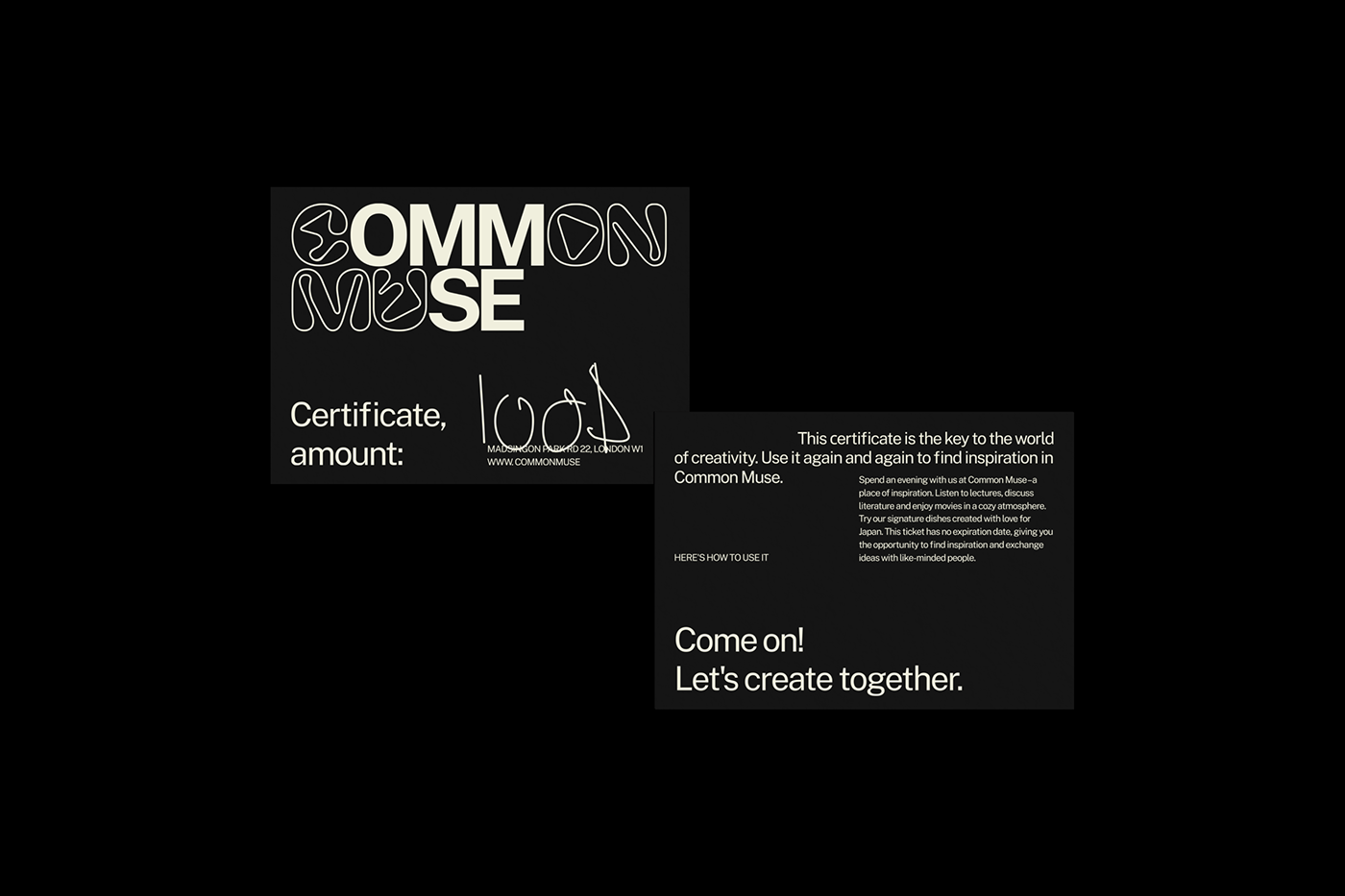 COMMON MUSE — Изображение №3 — Брендинг на Dprofile