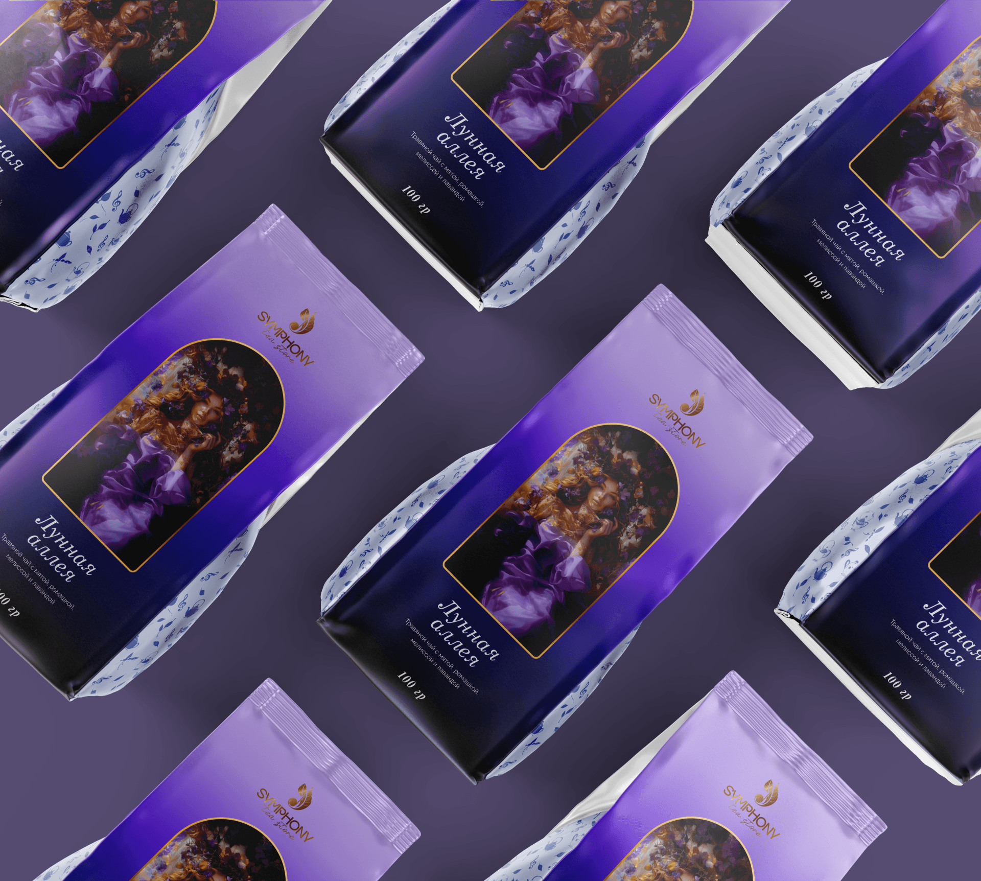 Фирменный стиль для чайного бренда "СИМФОНИЯ" — Изображение №34 — Брендинг, Маркетинг на Dprofile