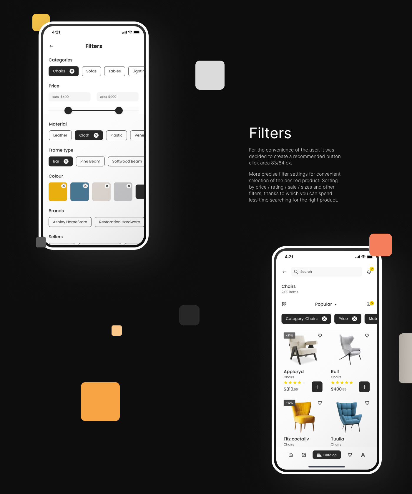 Pooffi | Интернет-магазин | e-commerce app ux/ui — Изображение №7 — Интерфейсы, Брендинг, Иллюстрация на Dprofile